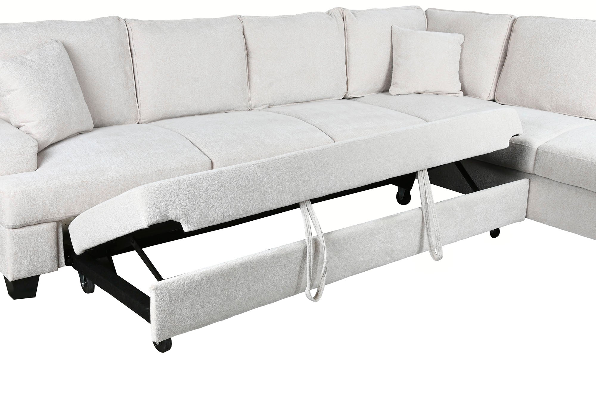 Sofa Cama Poliester 285X260X90 Beige
