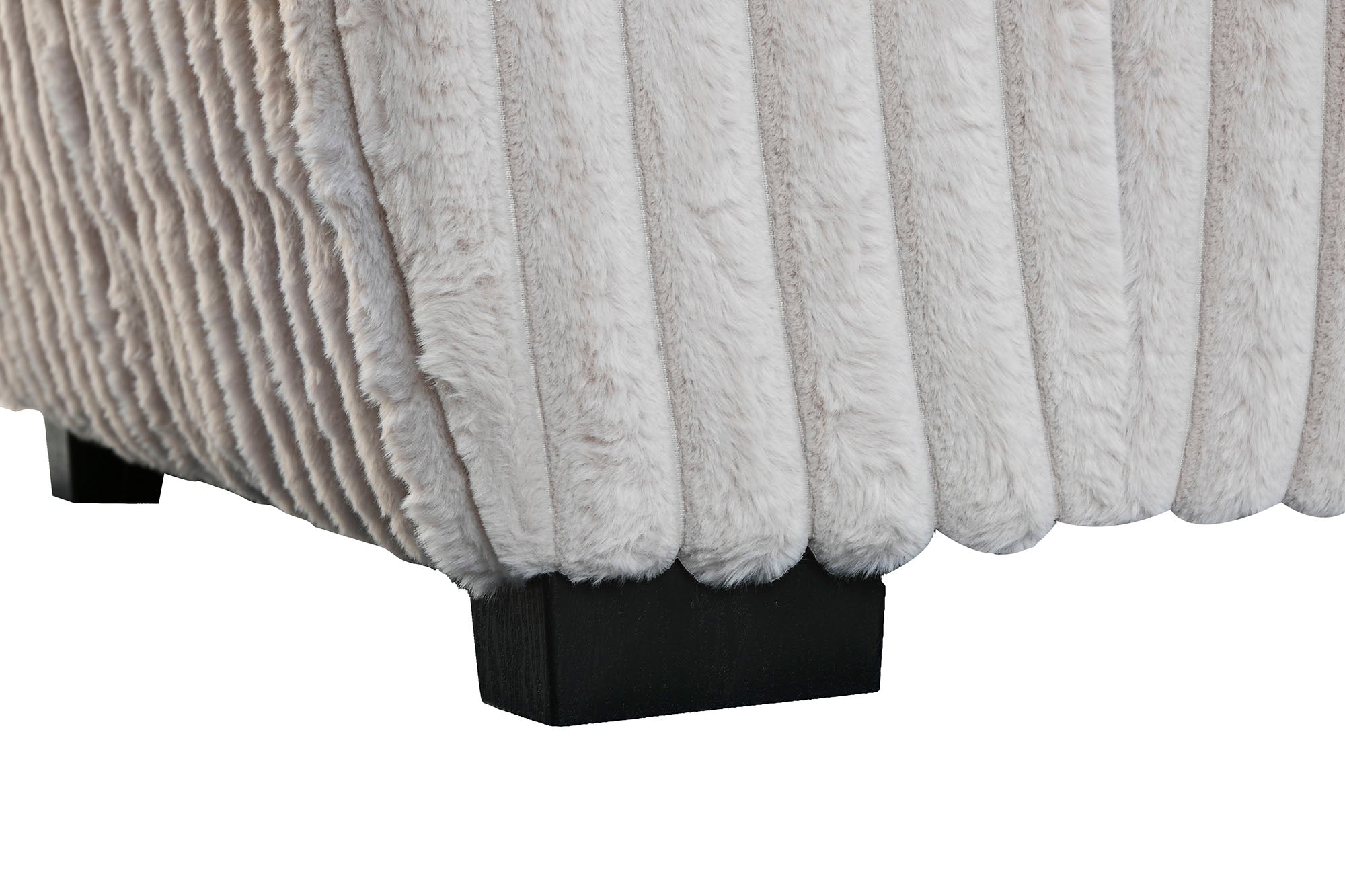 Sofa Poliester 198X84X79 Pelo Beige