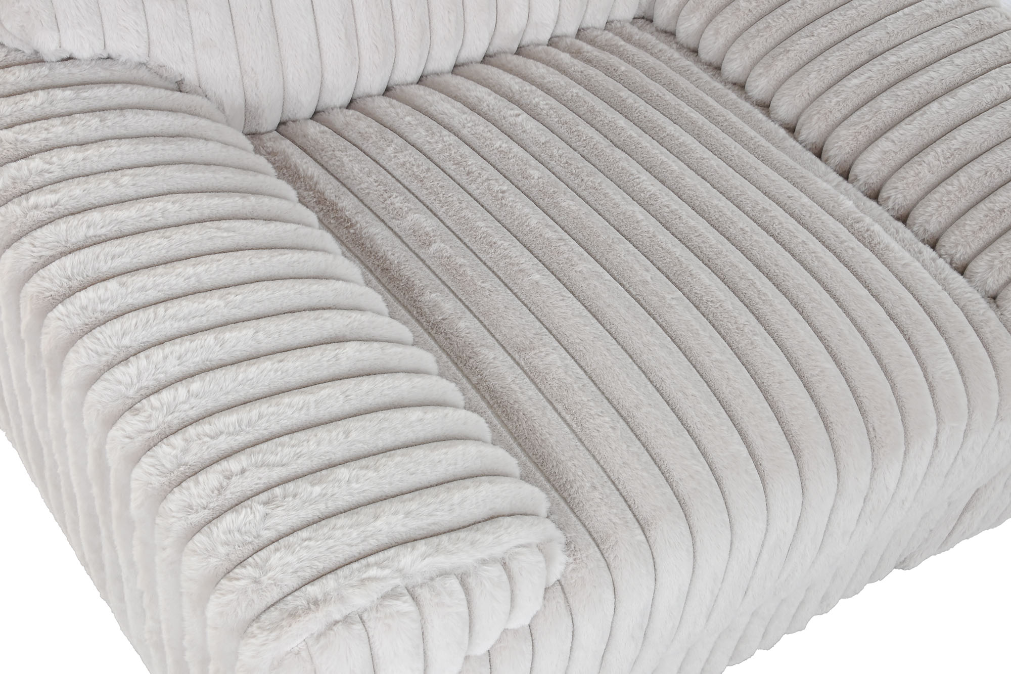 Polyester Armchair 98X84X79 Beige Hair