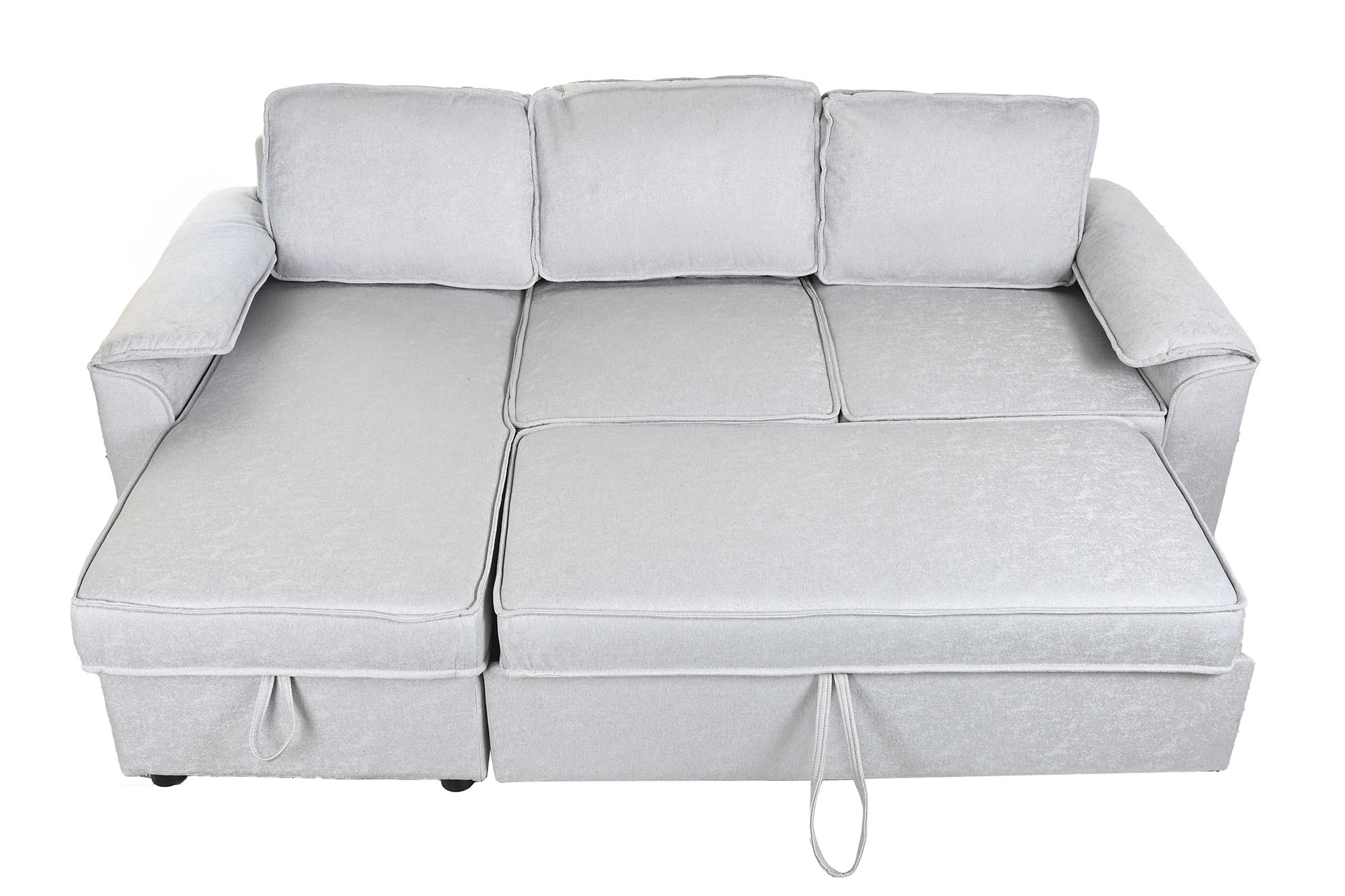 Sofa Cama Poliester 220X153X88 Gris Claro