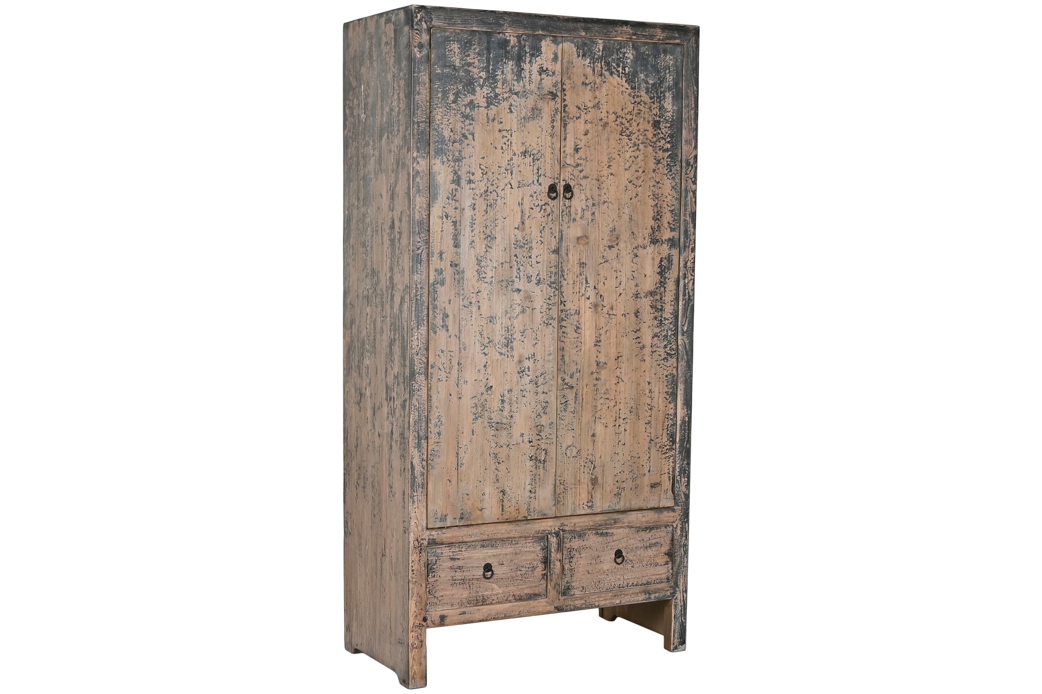 Armario Olmo Macizo 100X50X200 2 Pue 2 Caj