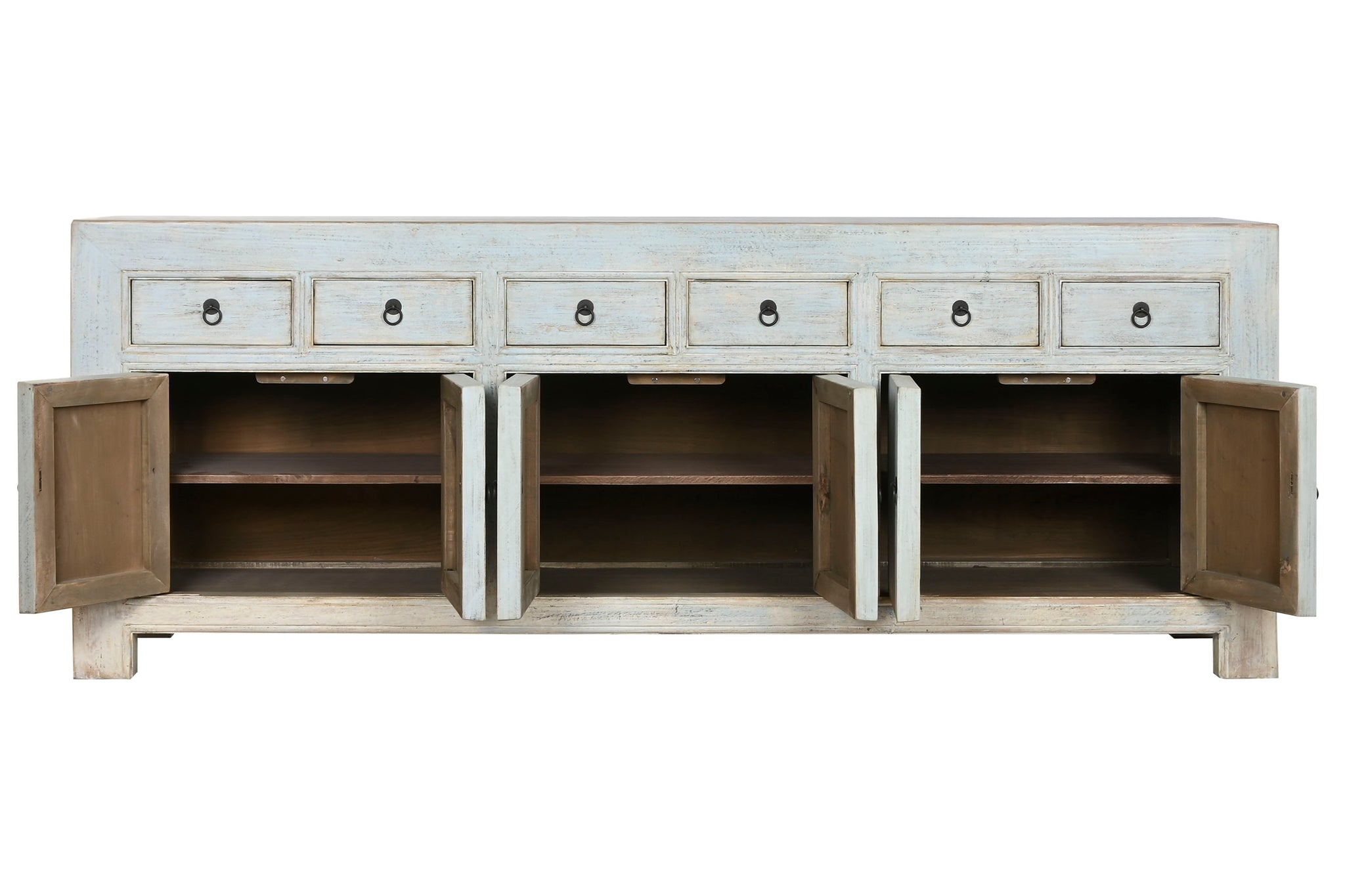 Aparador Olmo Macizo 220X45X85 6 Pue 6 Caj