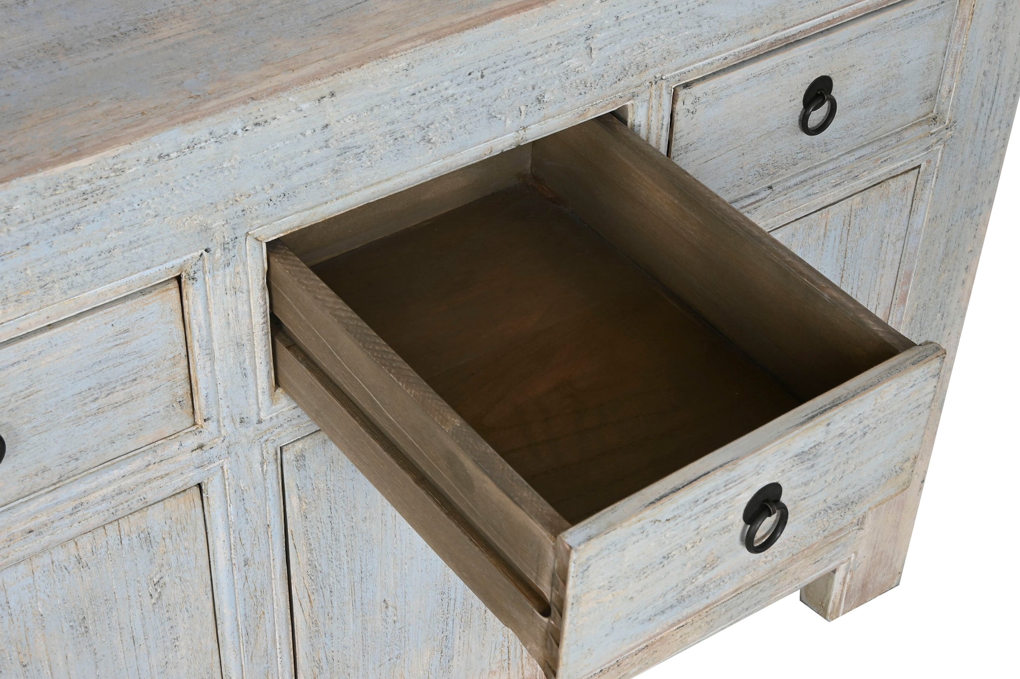 Aparador Olmo Macizo 220X45X85 6 Pue 6 Caj