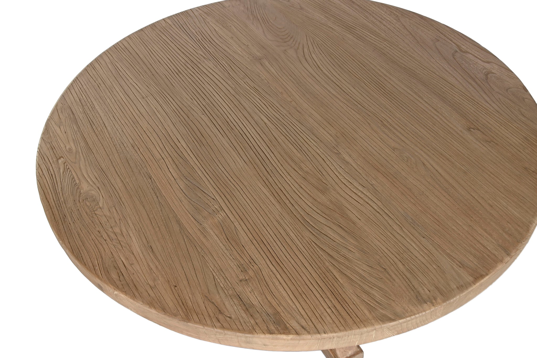 Mesa de jantar em olmo maciço 120x120x76