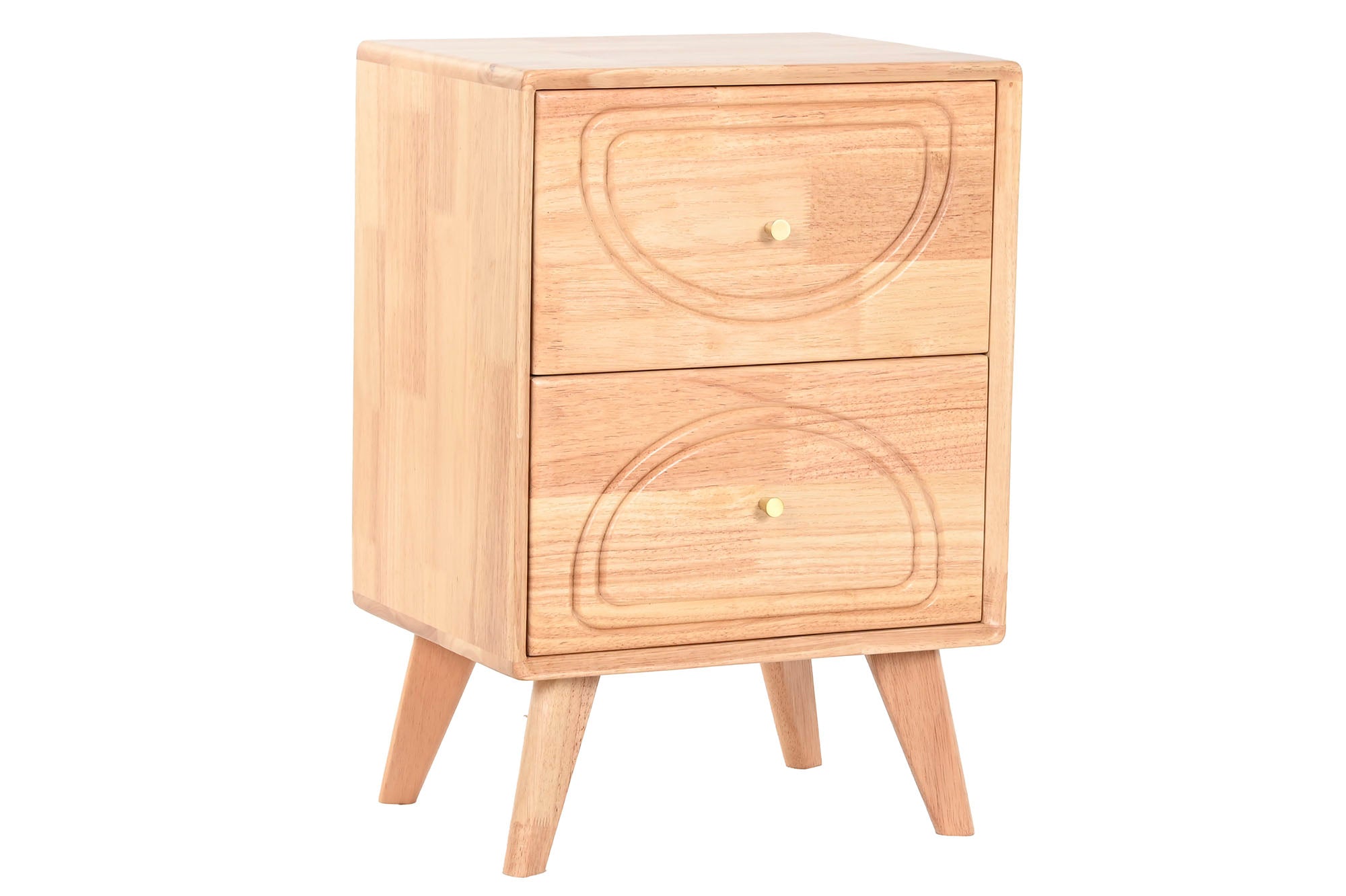 Mesita De Noche Madera De Hevea 40X30X58