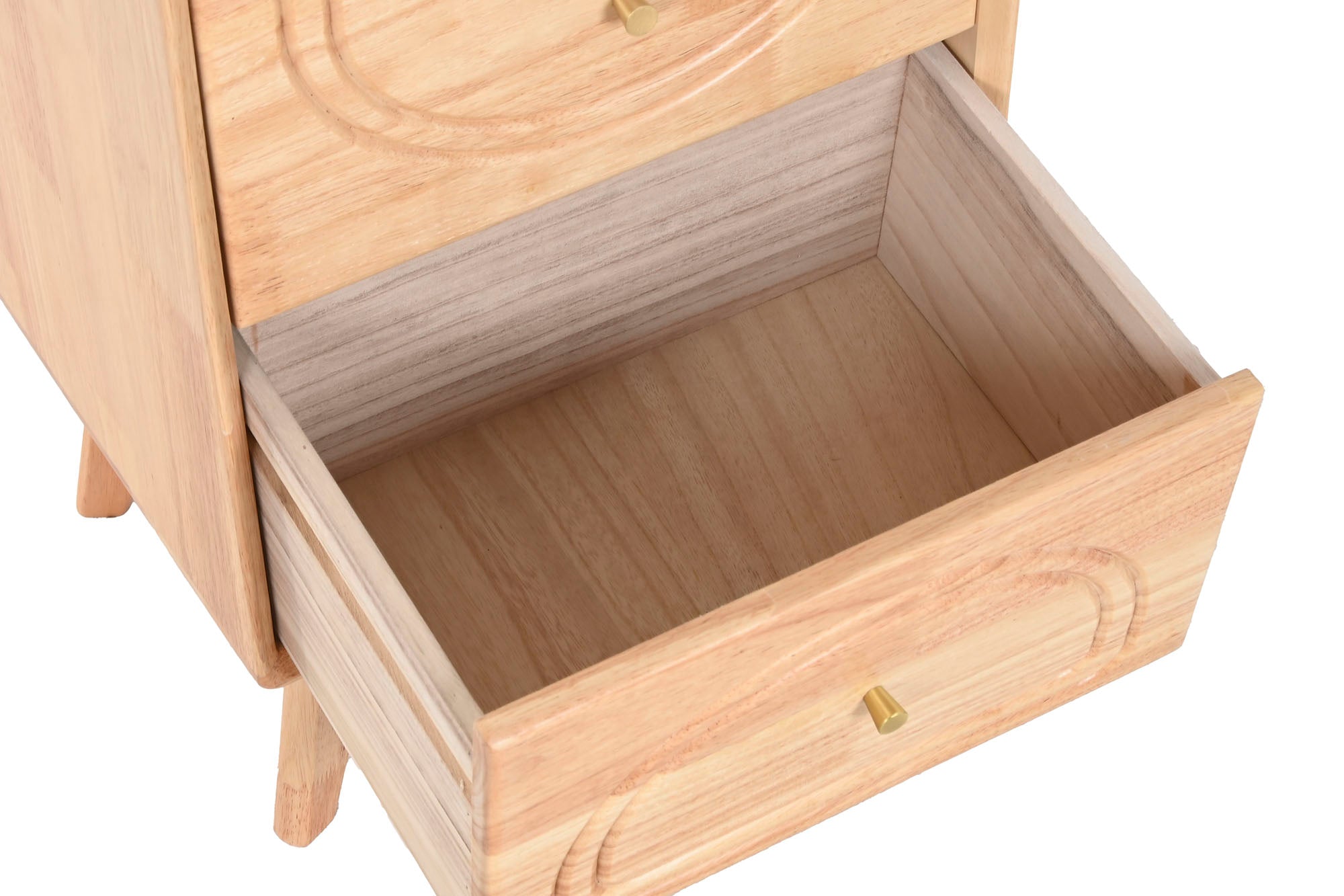 Mesita De Noche Madera De Hevea 40X30X58