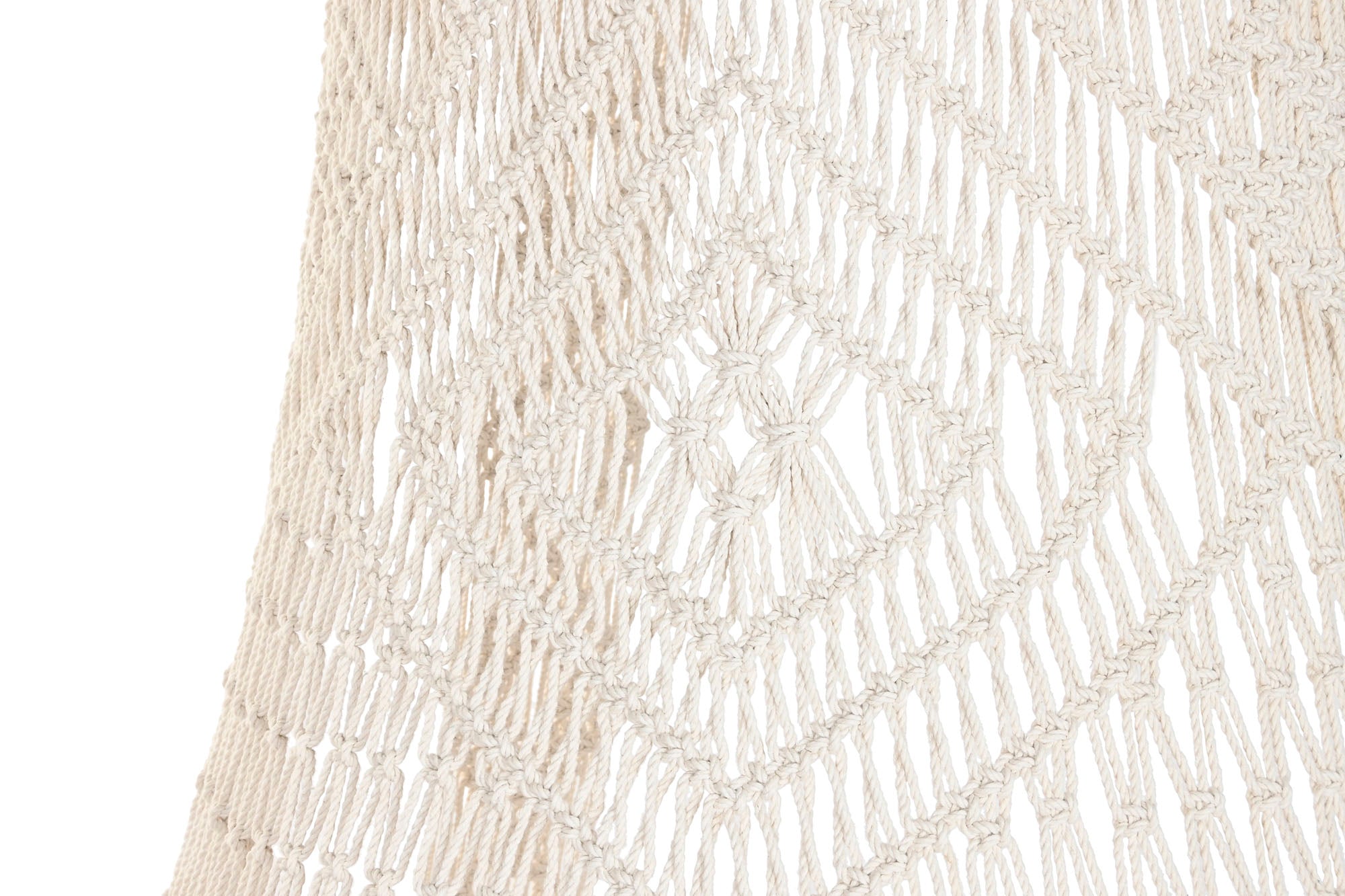 Cadeira suspensa de algodão 82x82x170 máx., 120 cm de macramê