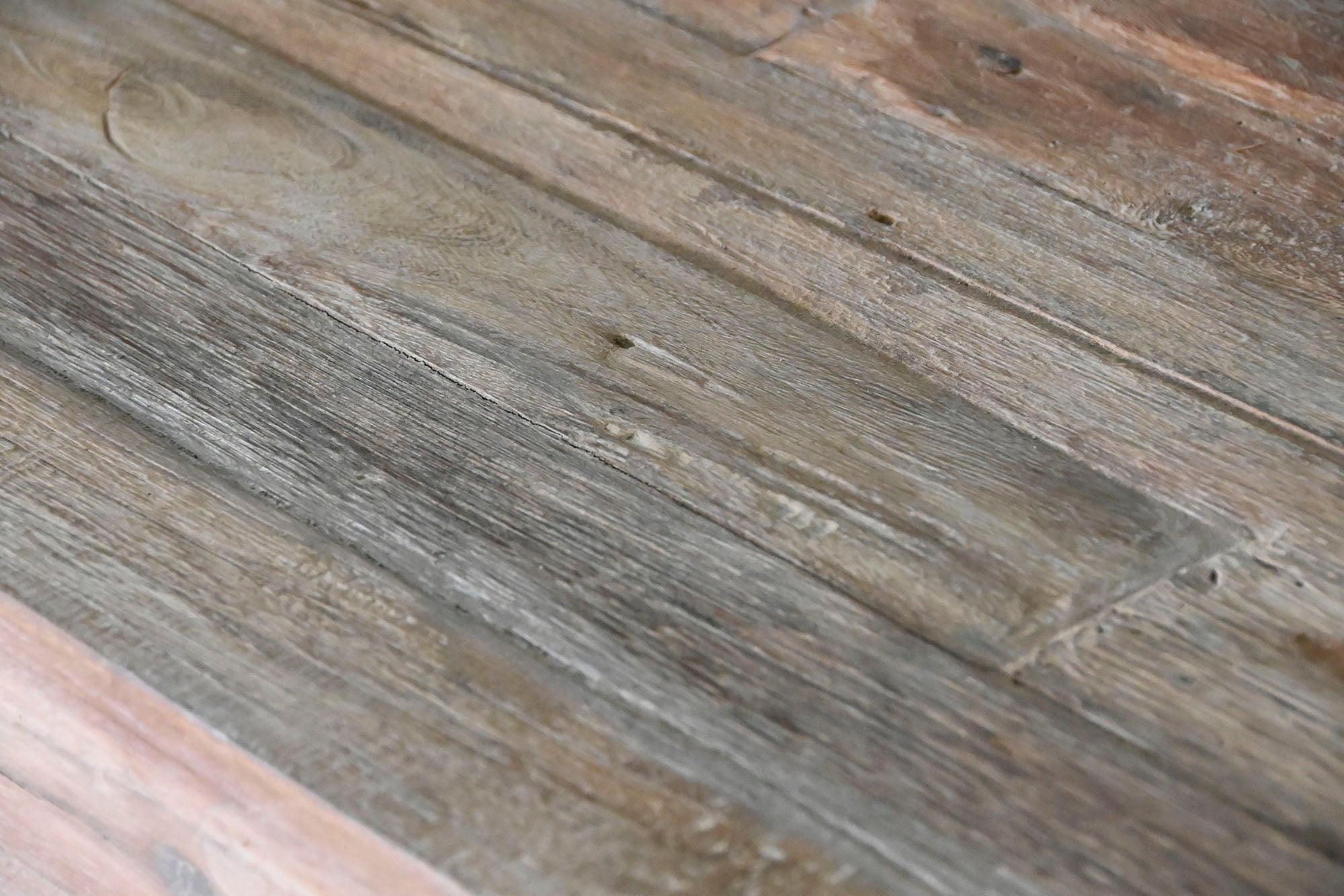 Cama Con Dosel Teca 225X160X206 Tallada Decape