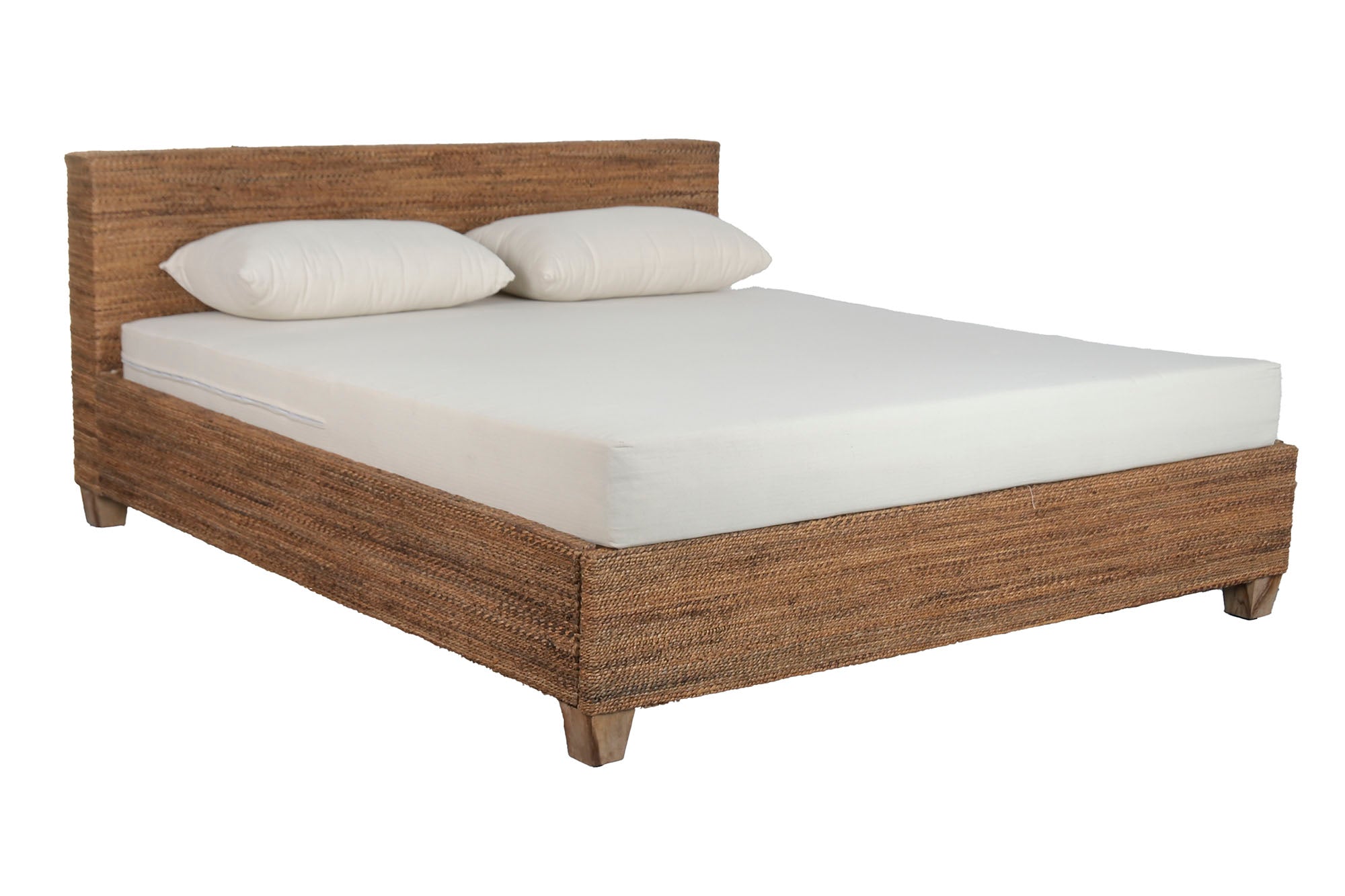 Cama Fibra De Banana Teca 192X220X92 Natural