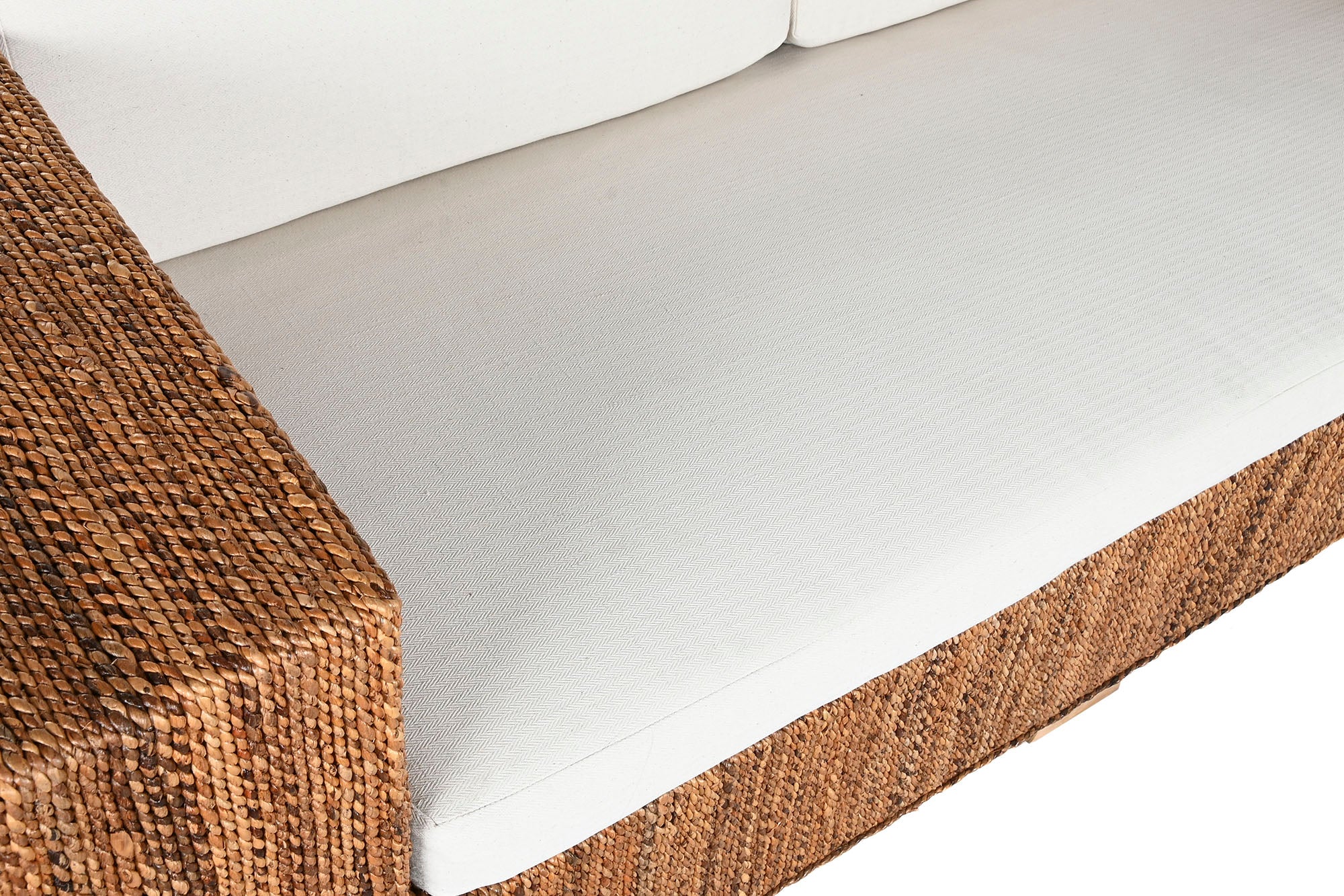 Sofa Fibra Teca 192X92X65 3 Plazas+ Cojines