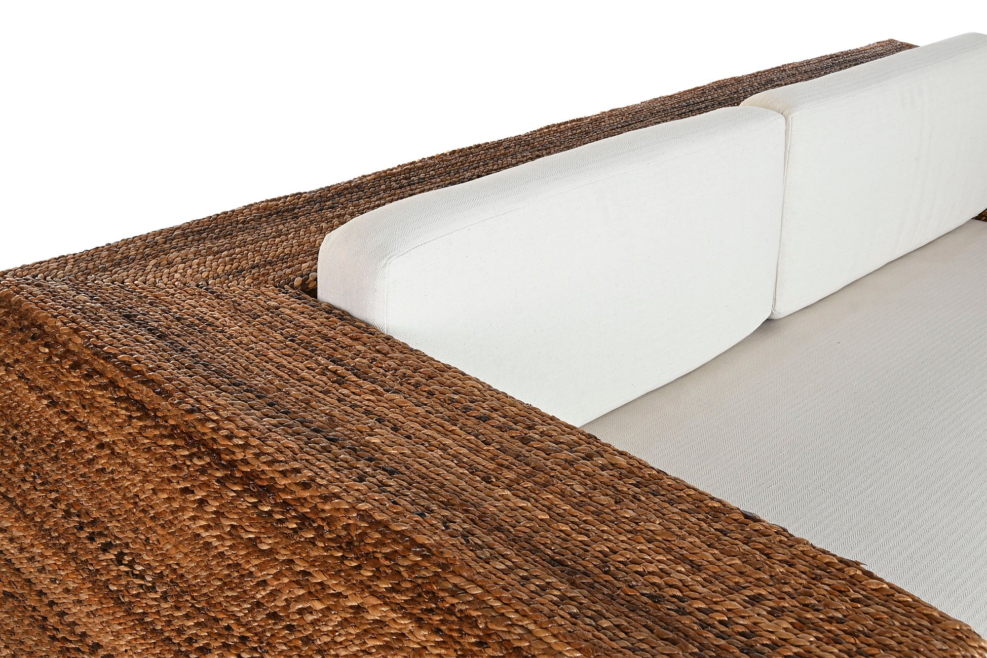 Sofa Fibra Teca 192X92X65 3 Plazas+ Cojines