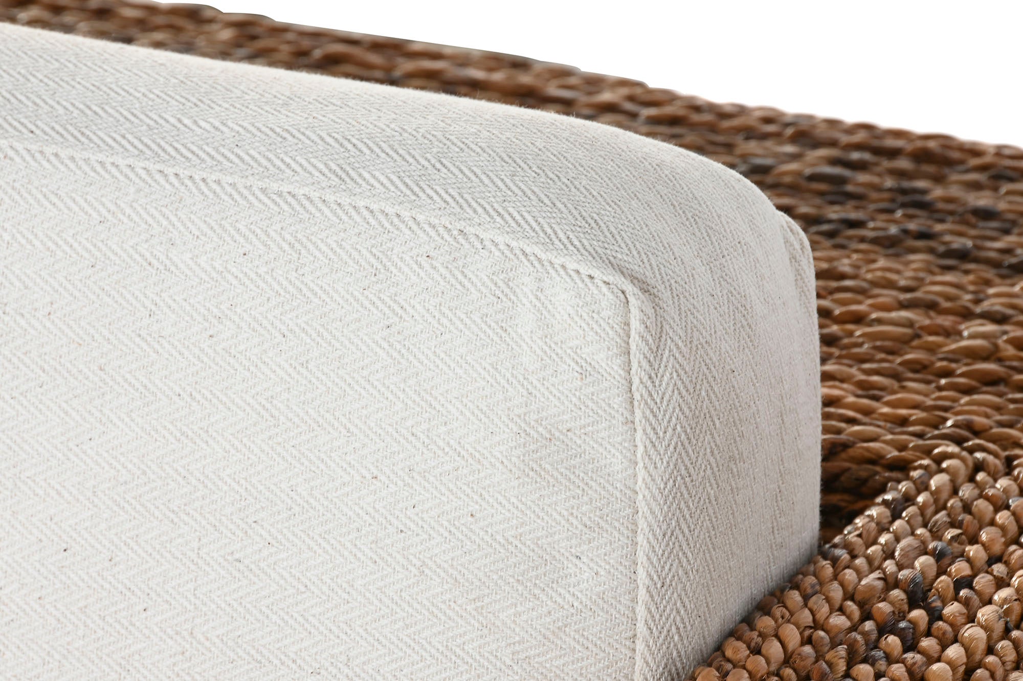 Sofa Fibra Teca 192X92X65 3 Plazas+ Cojines