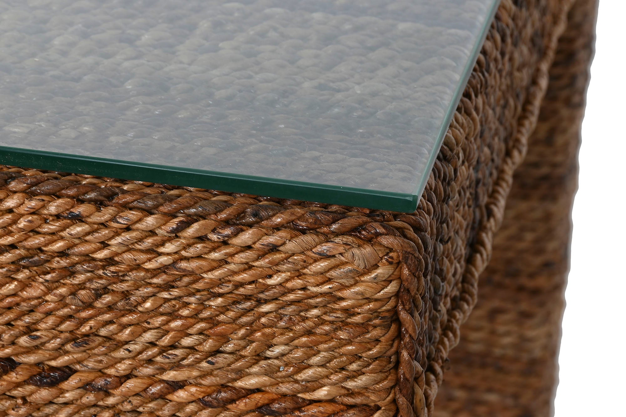 Mesa Comedor Fibra Teca 180X90X77 Cristal Templado
