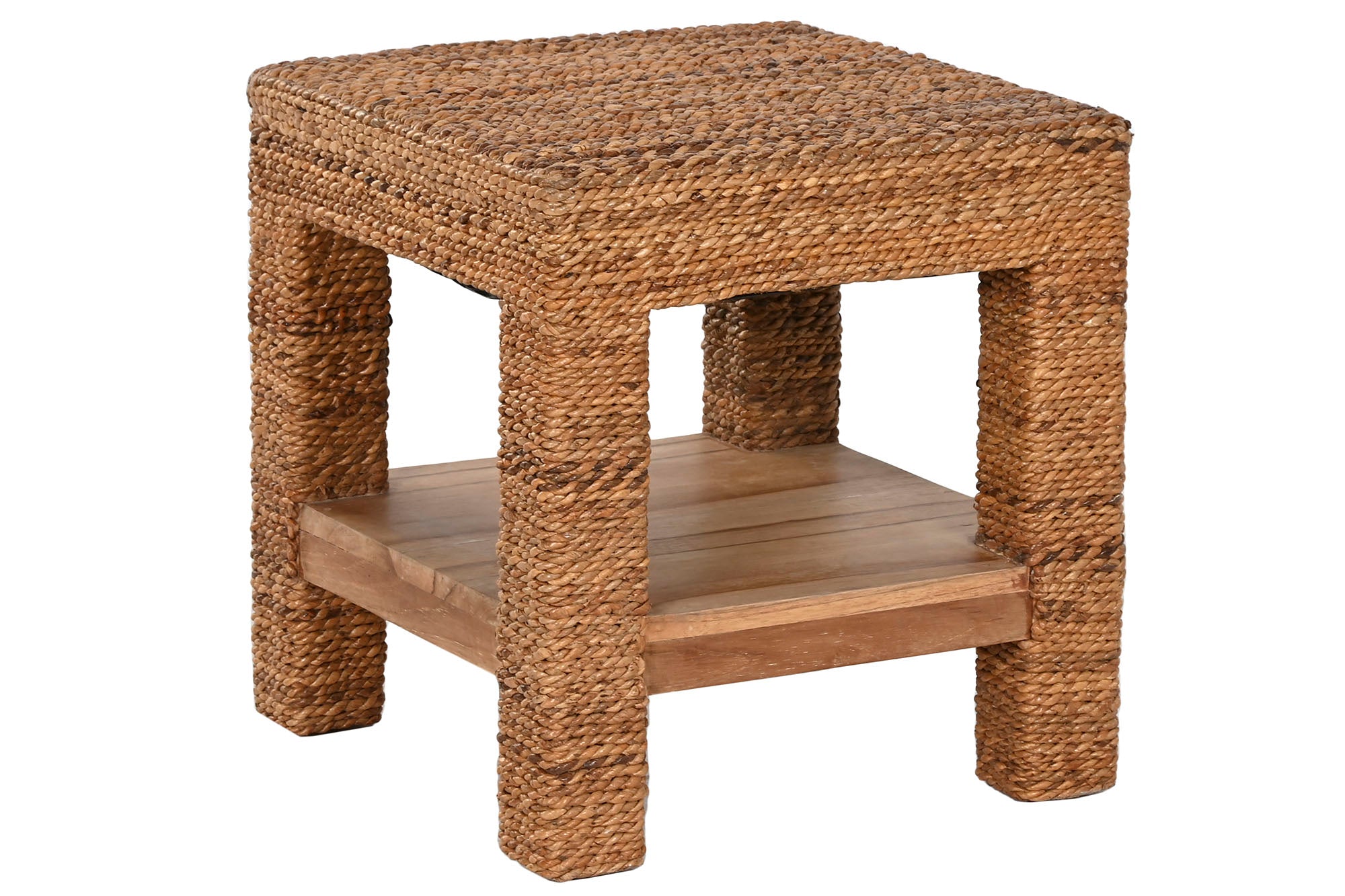 Mesita Auxiliar Fibra Teca 40X40X40 Natural