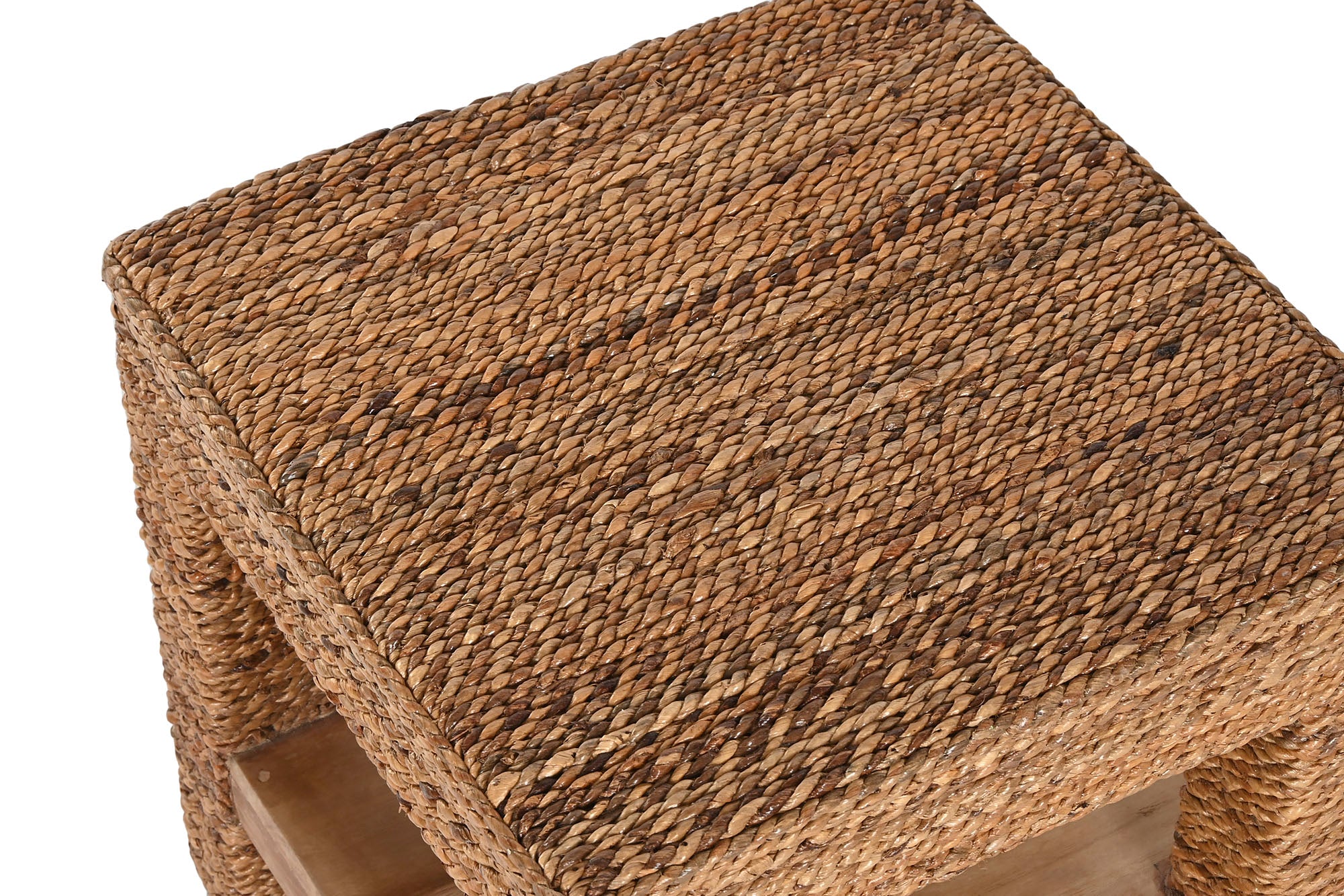 Mesita Auxiliar Fibra Teca 40X40X40 Natural