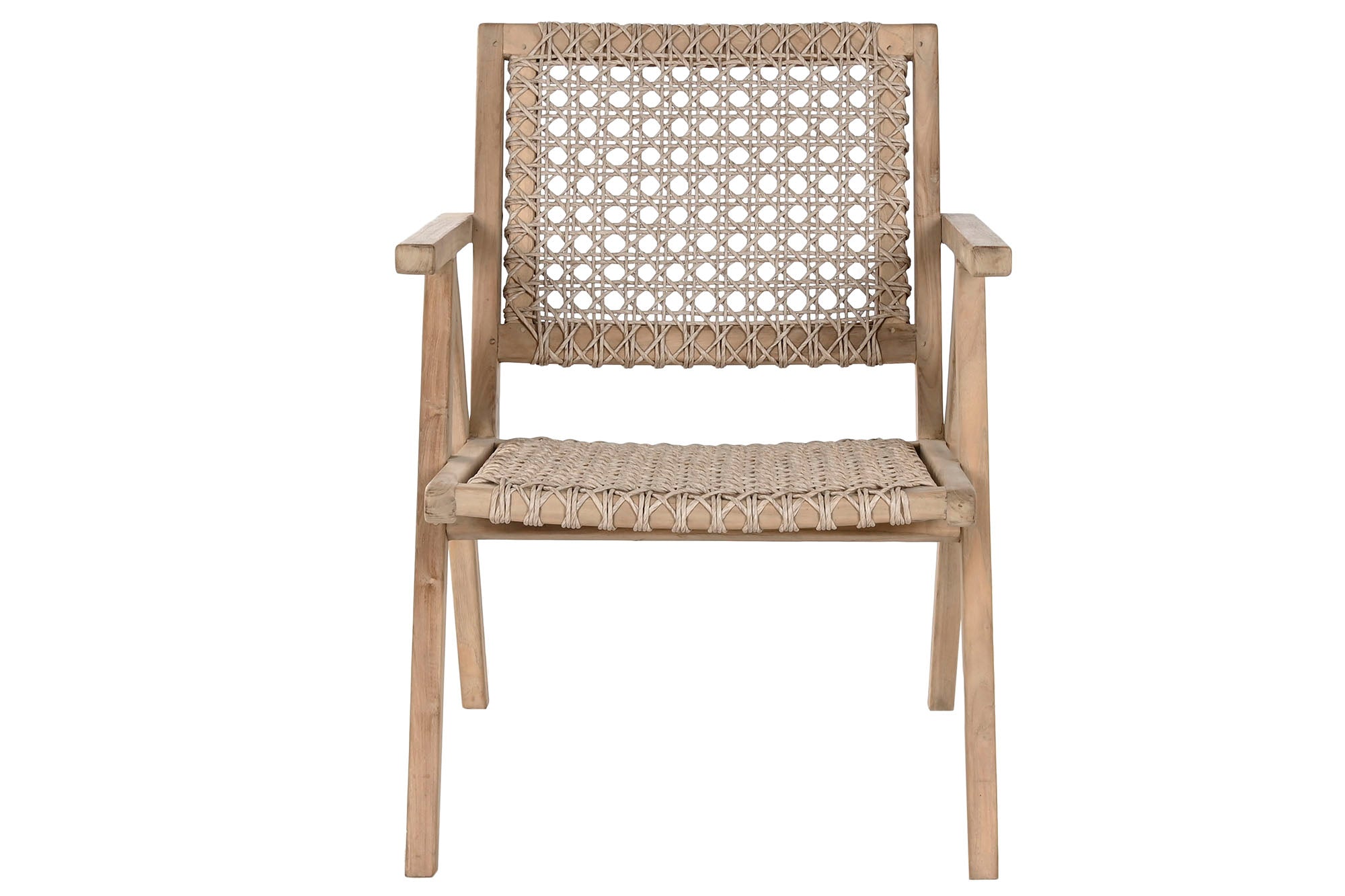 Sillon Teca Fibra 60X70X82 Trenzado A Mano Natural