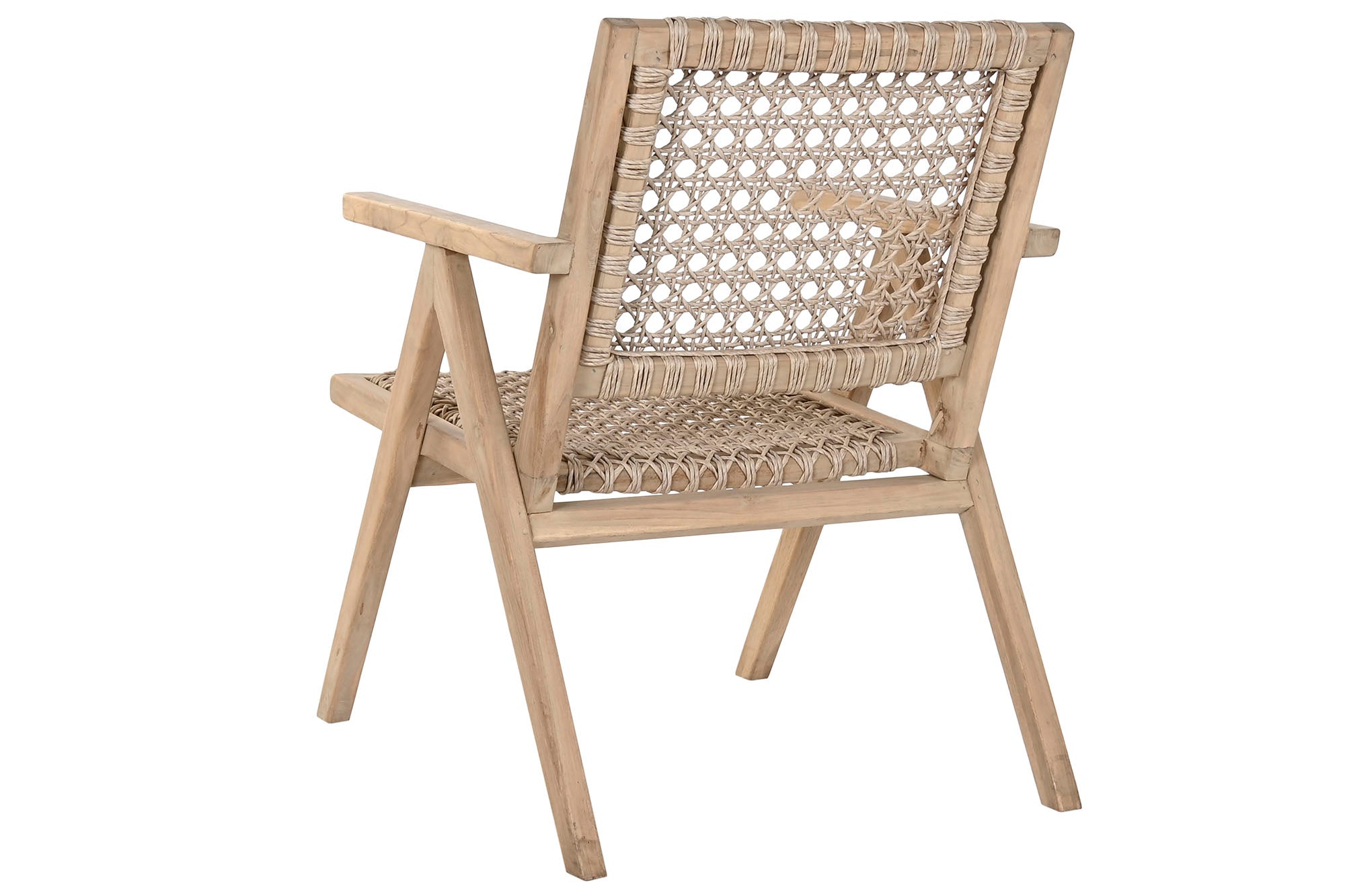 Sillon Teca Fibra 60X70X82 Trenzado A Mano Natural