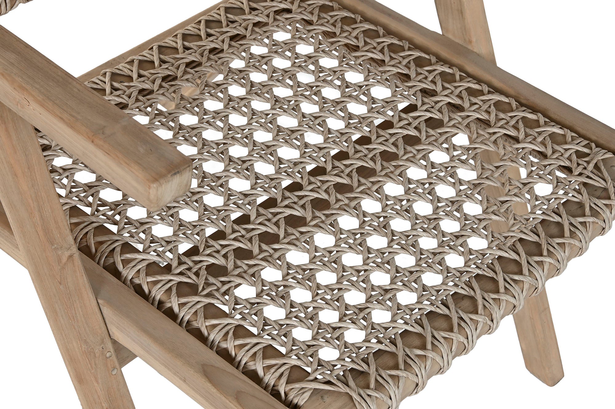 Sillon Teca Fibra 60X70X82 Trenzado A Mano Natural