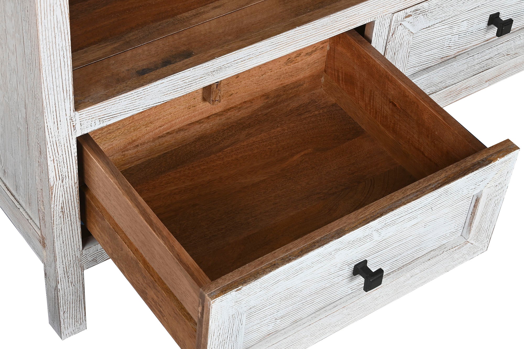 Estanteria Mango 100X40X198 Desgastado Blanco