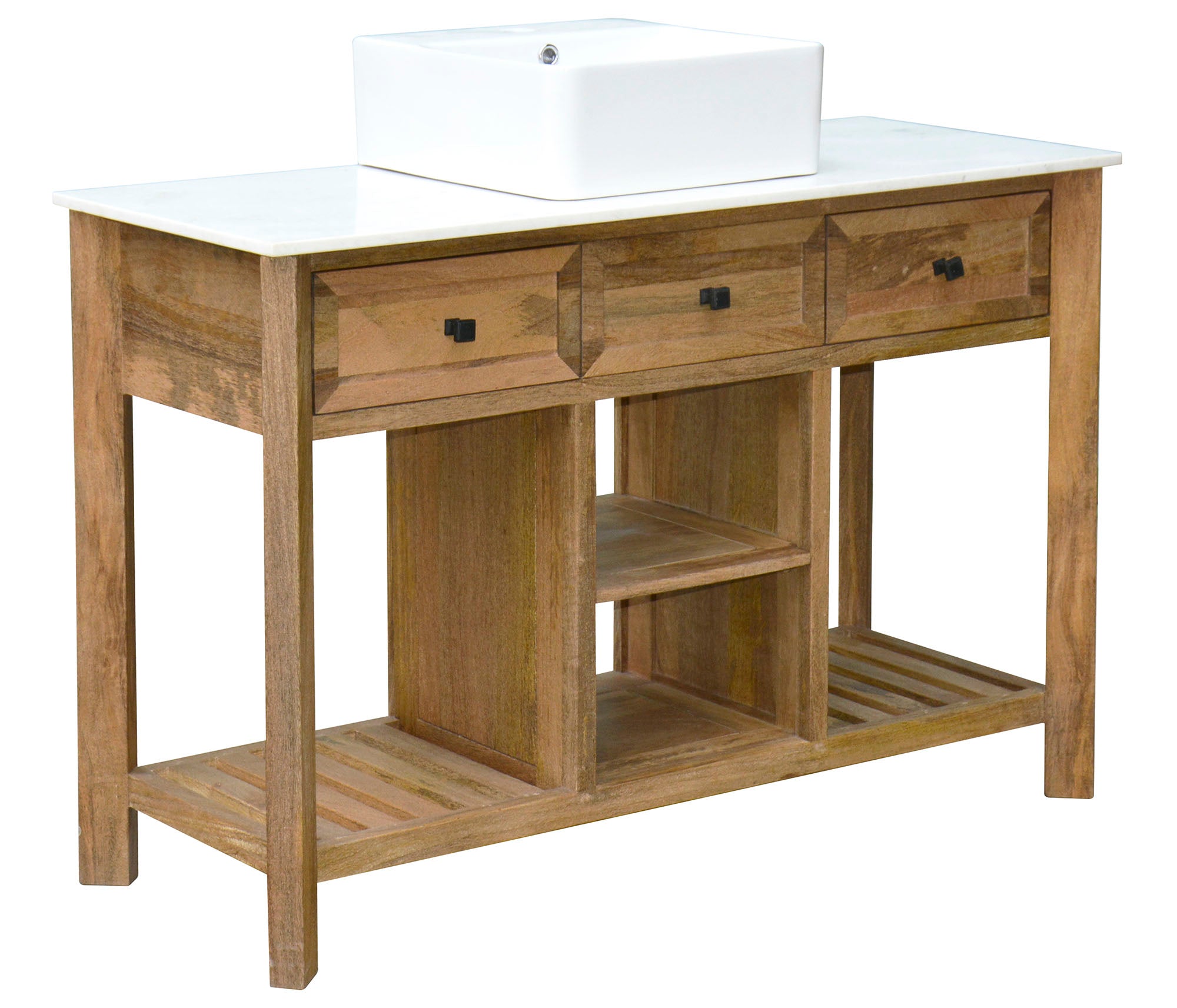 Mueble De Baño Mango Ceramica 120X50X82 Natural