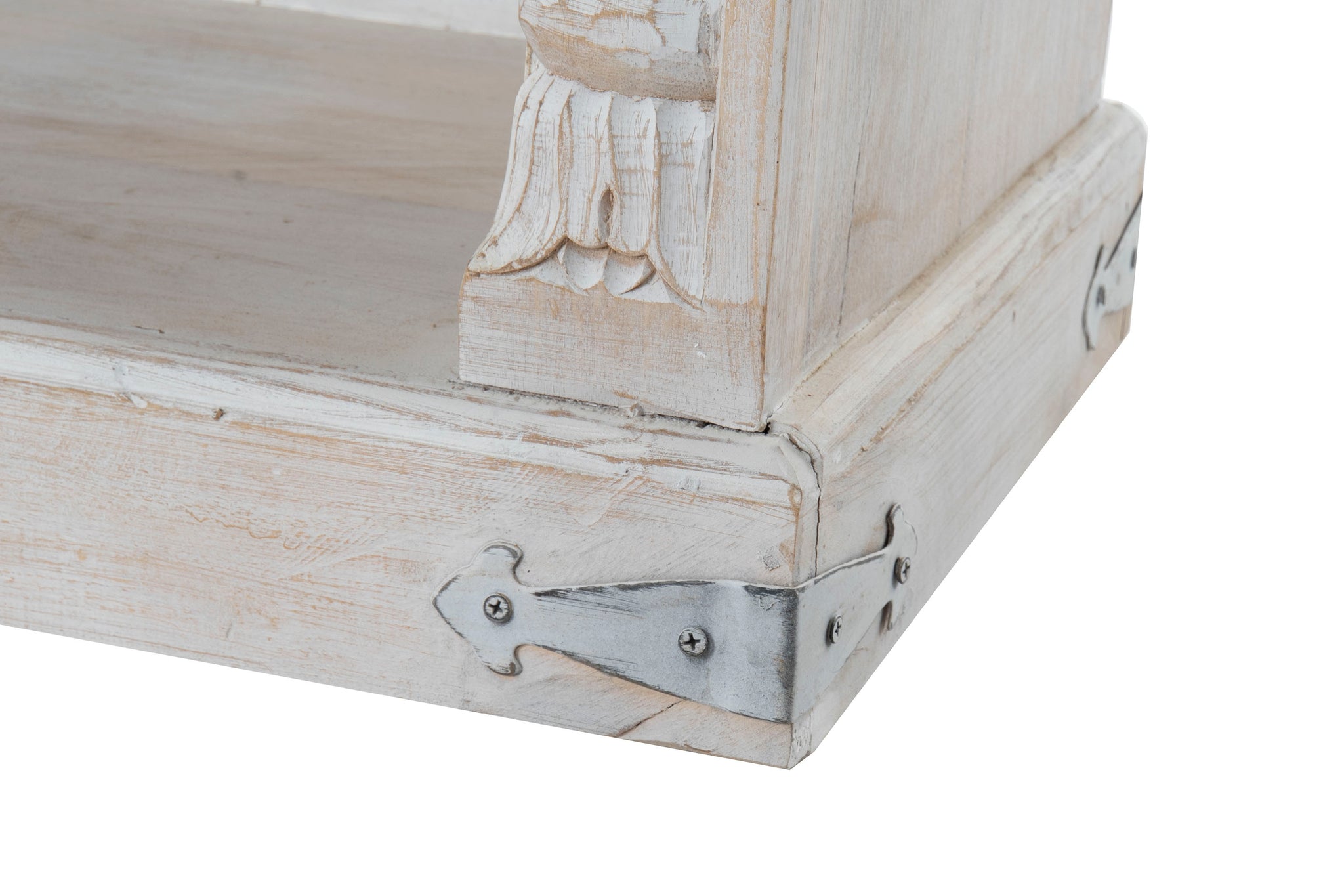 Estanteria Mango Mdf 180X40X200 Tallado Blanco