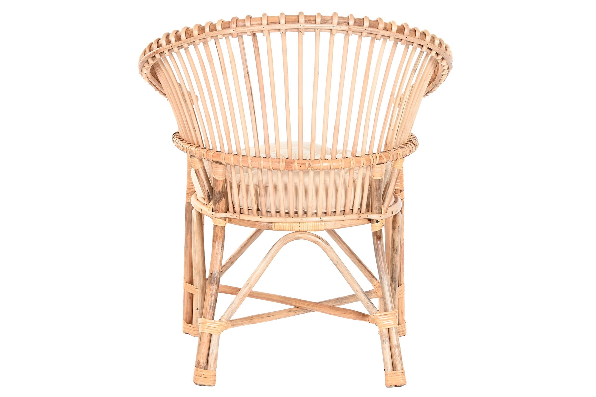 Silla Bambu Ratan 69X66X85 Natural