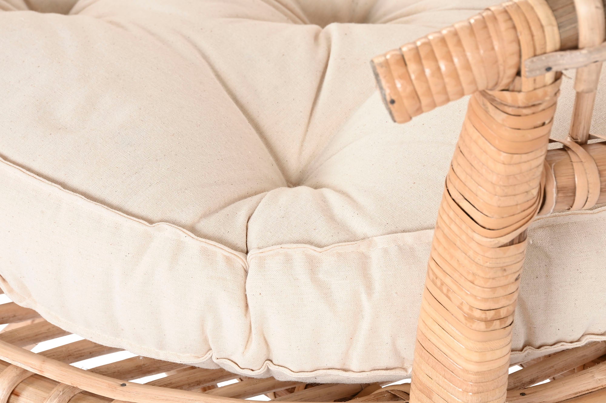 Silla Bambu Ratan 69X66X85 Natural