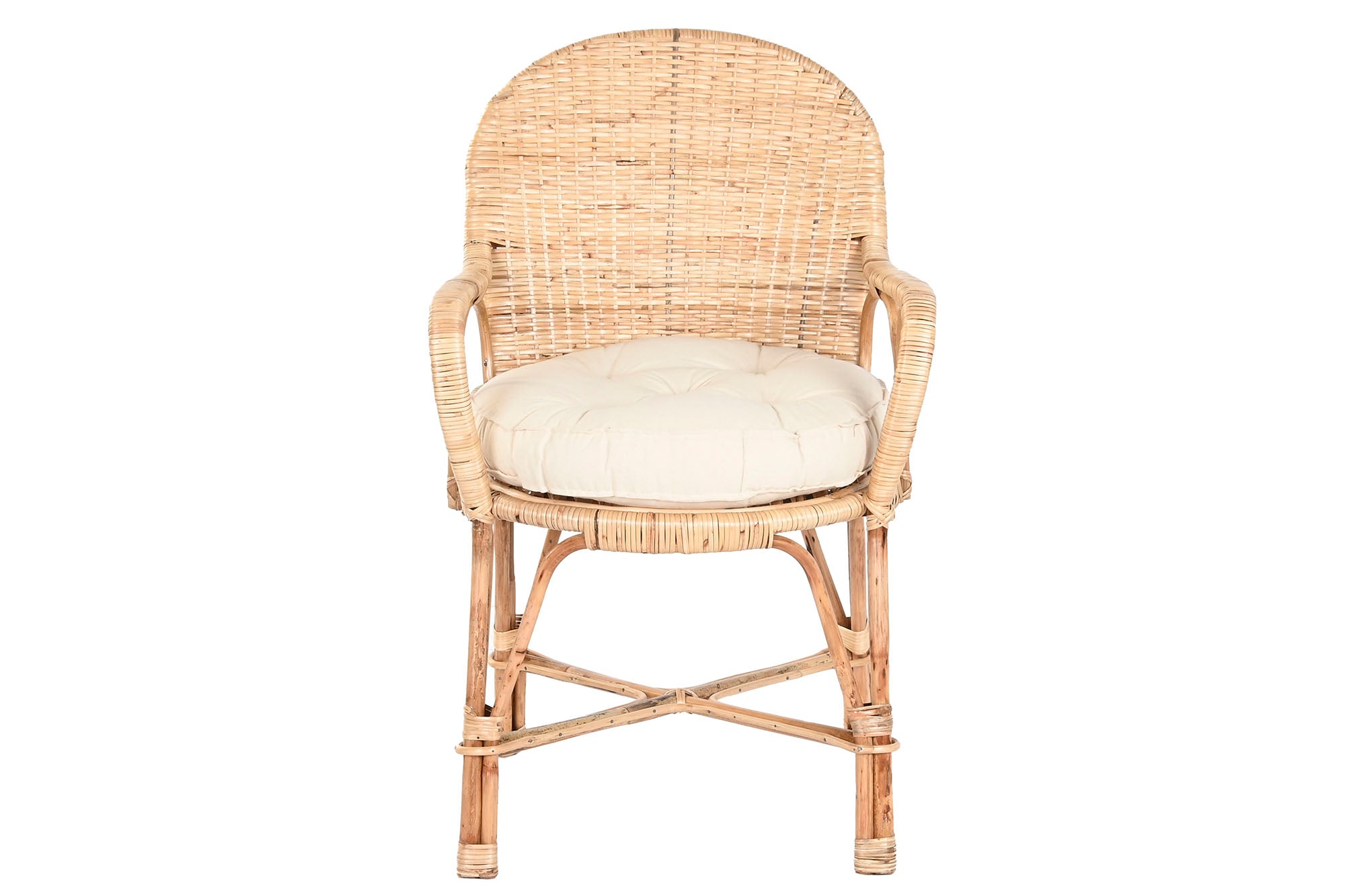 Silla Bambu Ratan 54X51X92 Natural