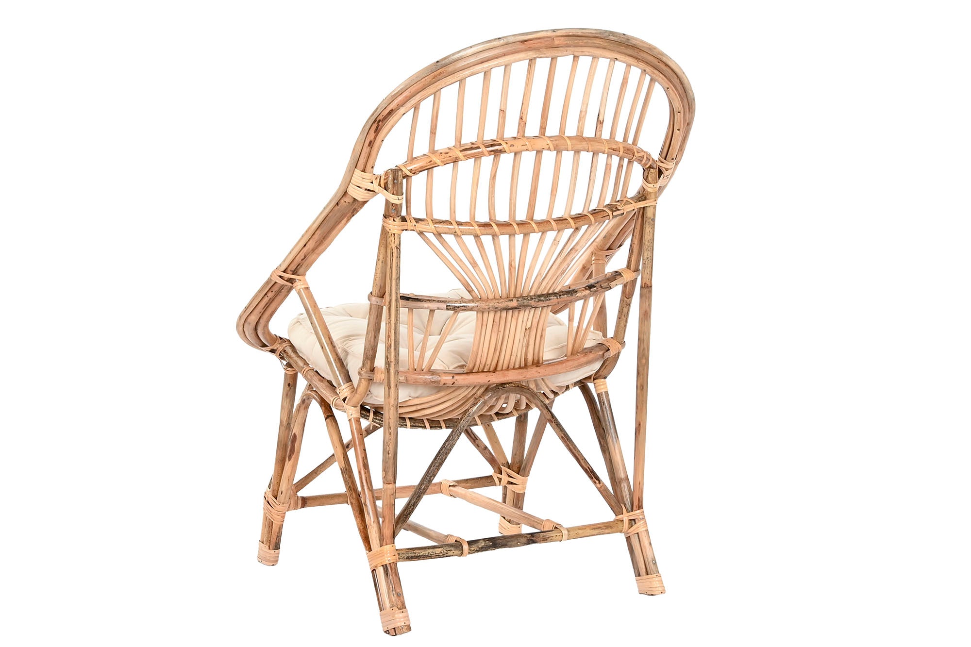 Silla Bambu Ratan 63X55X90 Natural