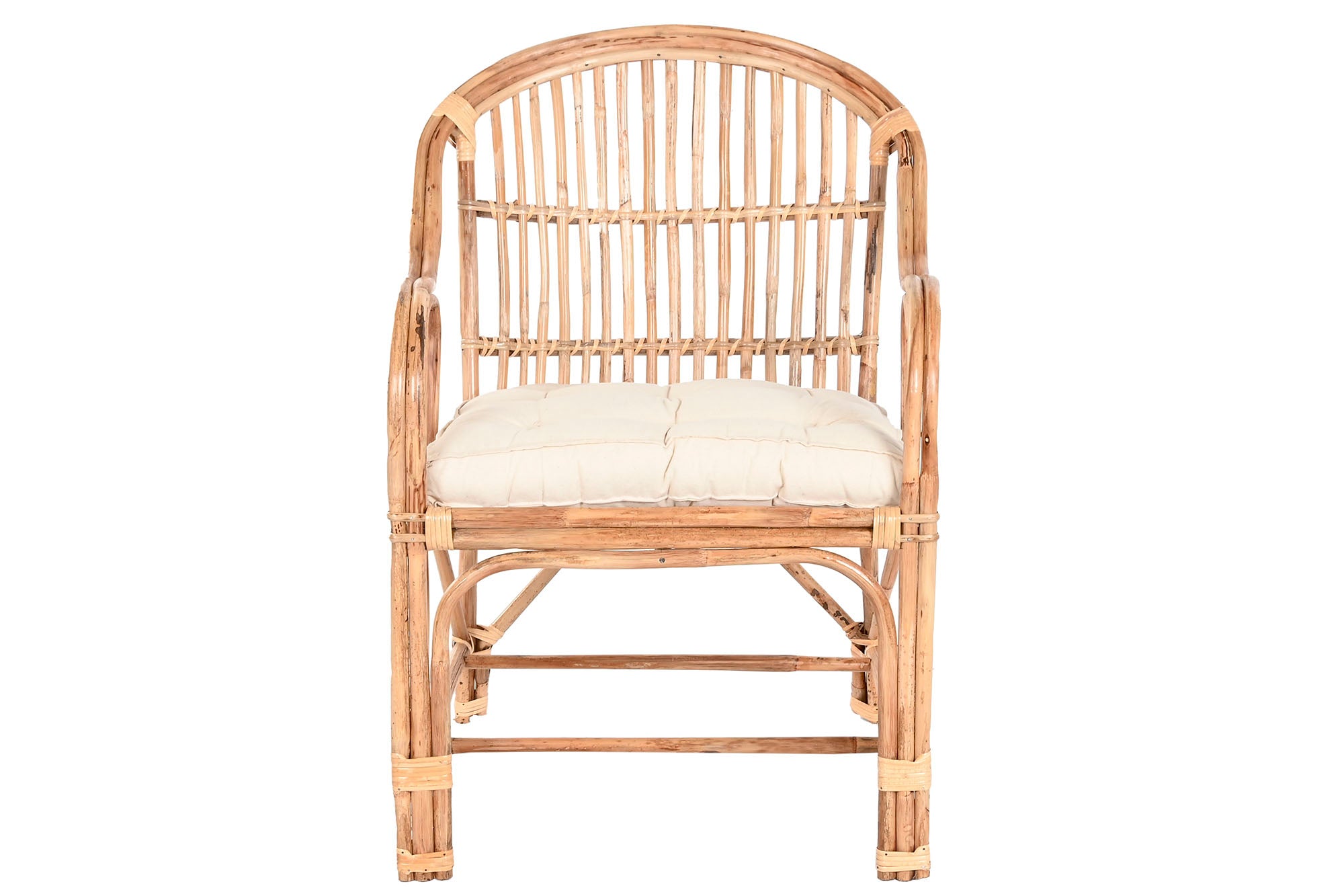 Silla Bambu Ratan 56,5X58X85 Natural