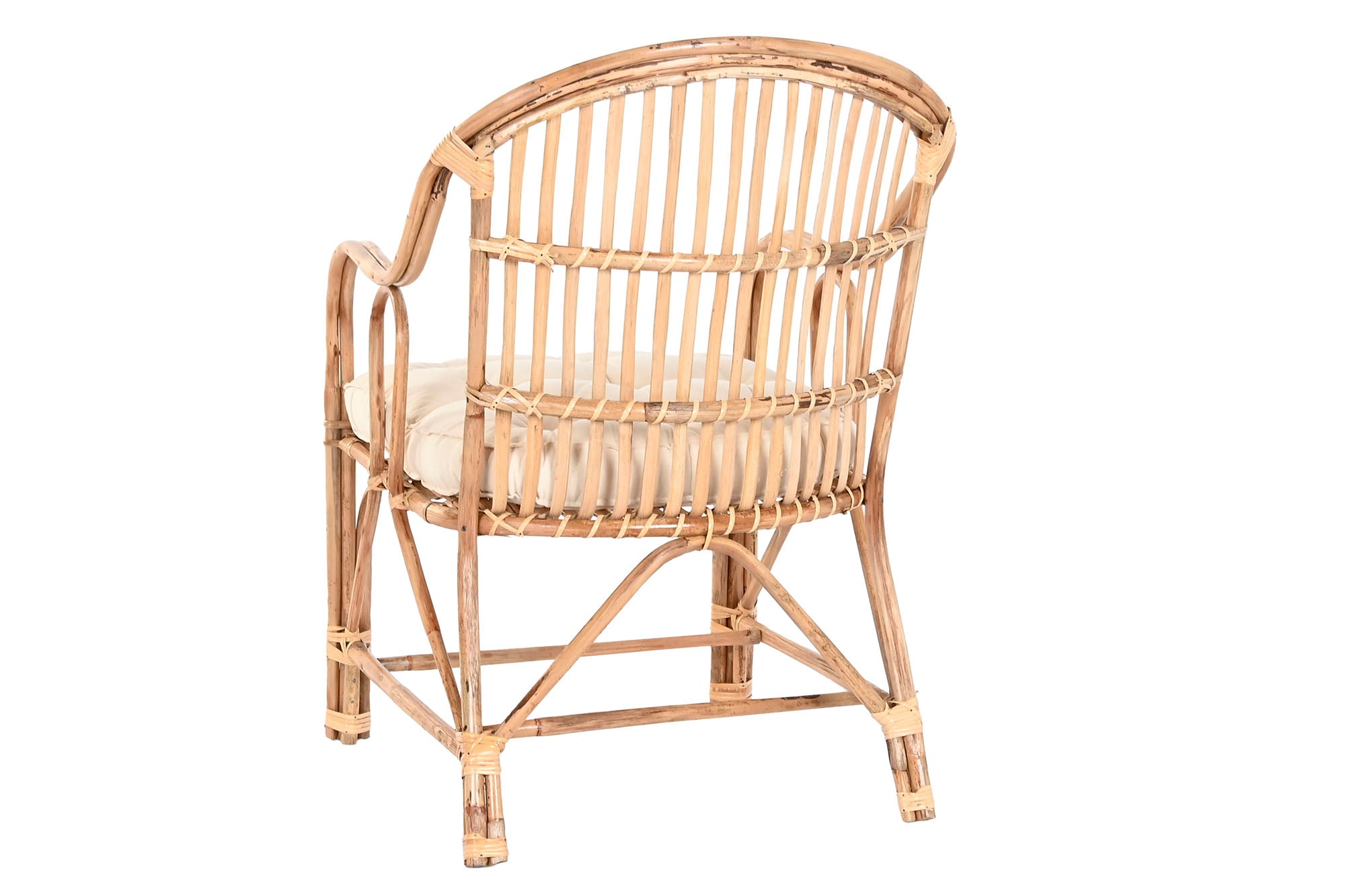 Silla Bambu Ratan 56,5X58X85 Natural