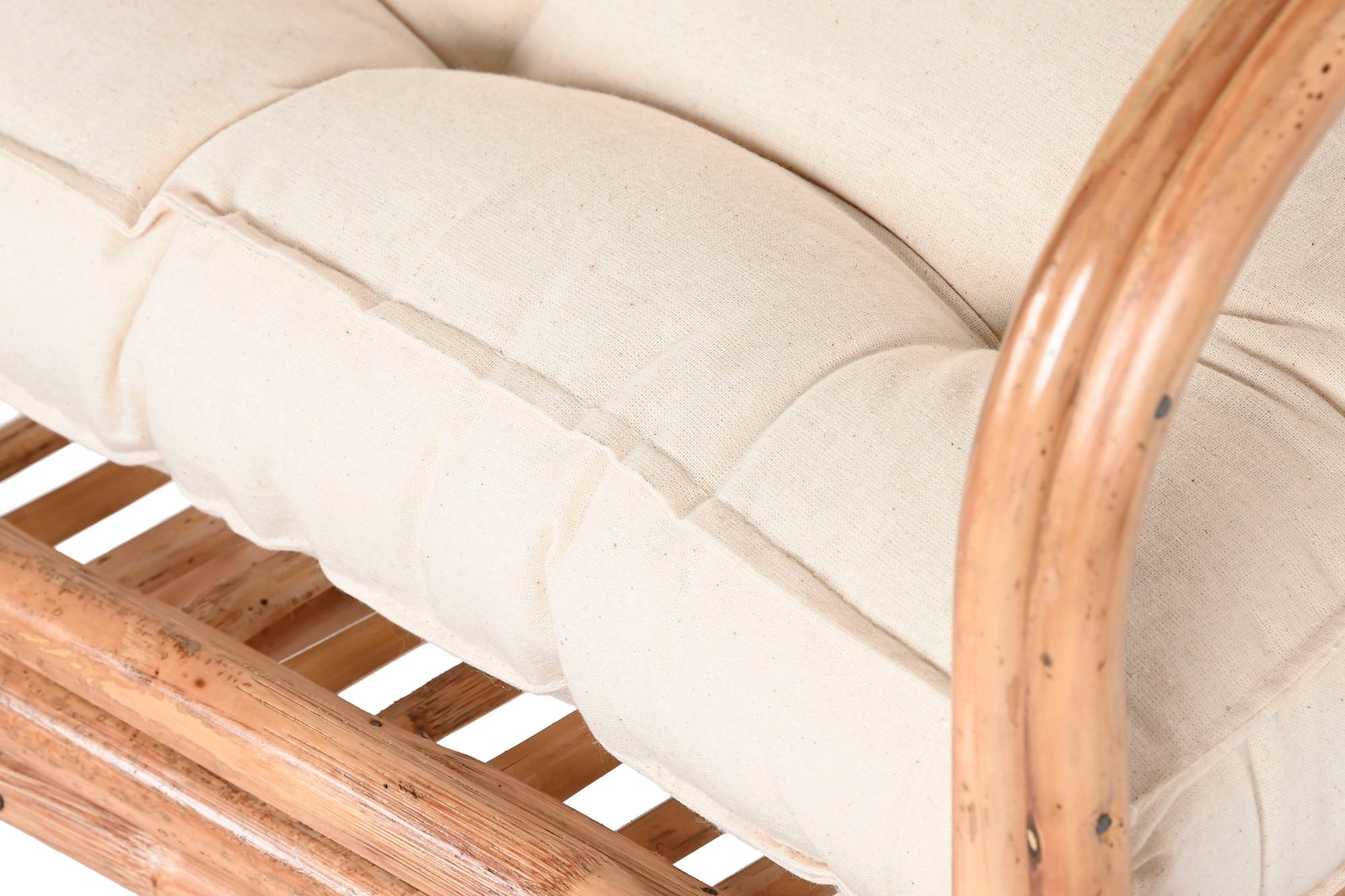 Silla Bambu Ratan 56,5X58X85 Natural