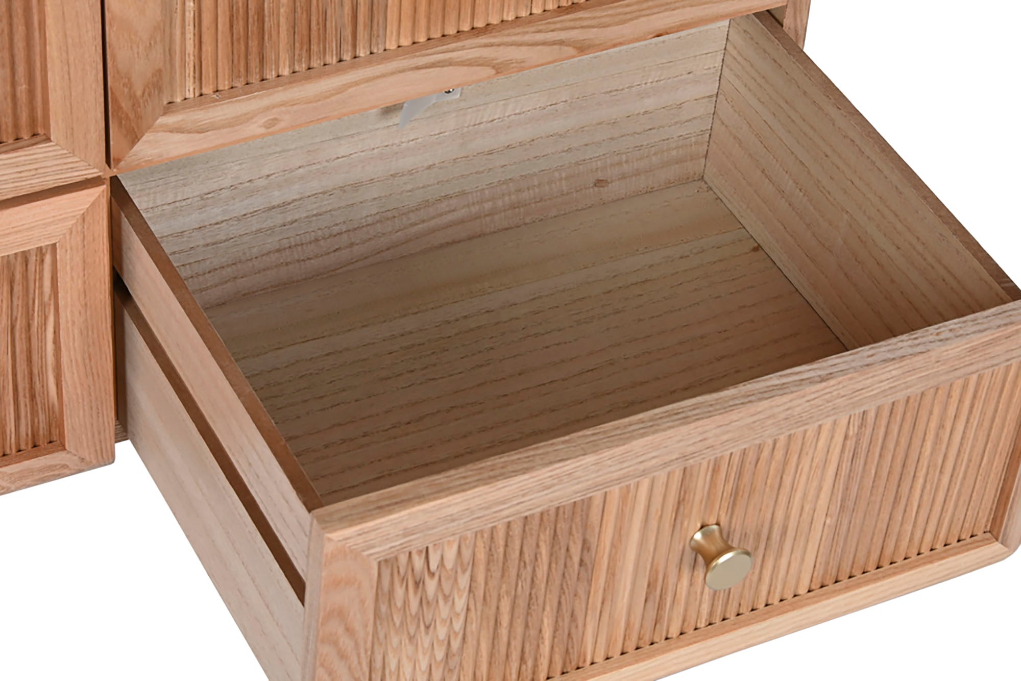 Mdf Pine Chest of Drawers 120X34X75 Natural