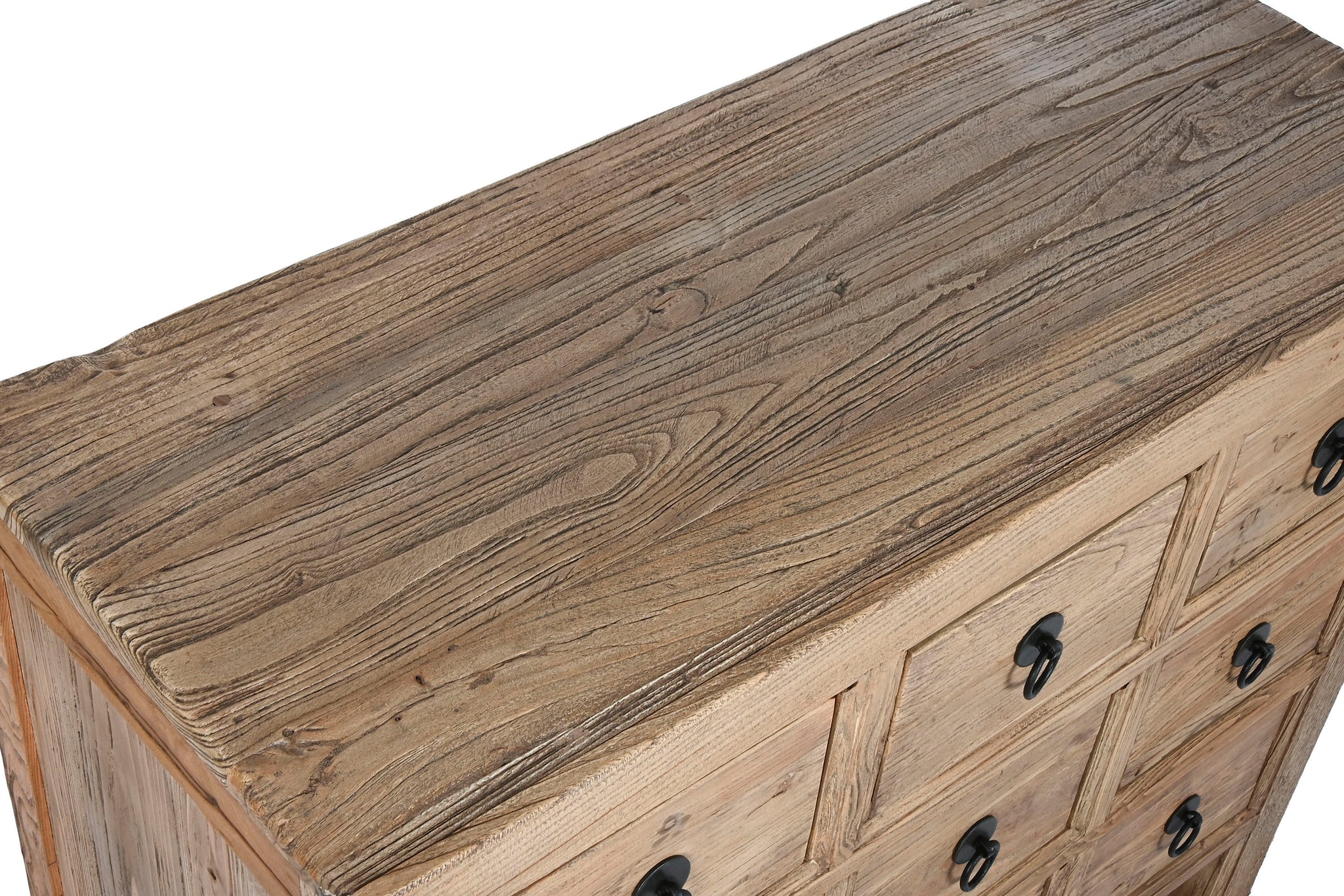 Cajonera Olmo Macizo 97X40X86 Envejecido Natural