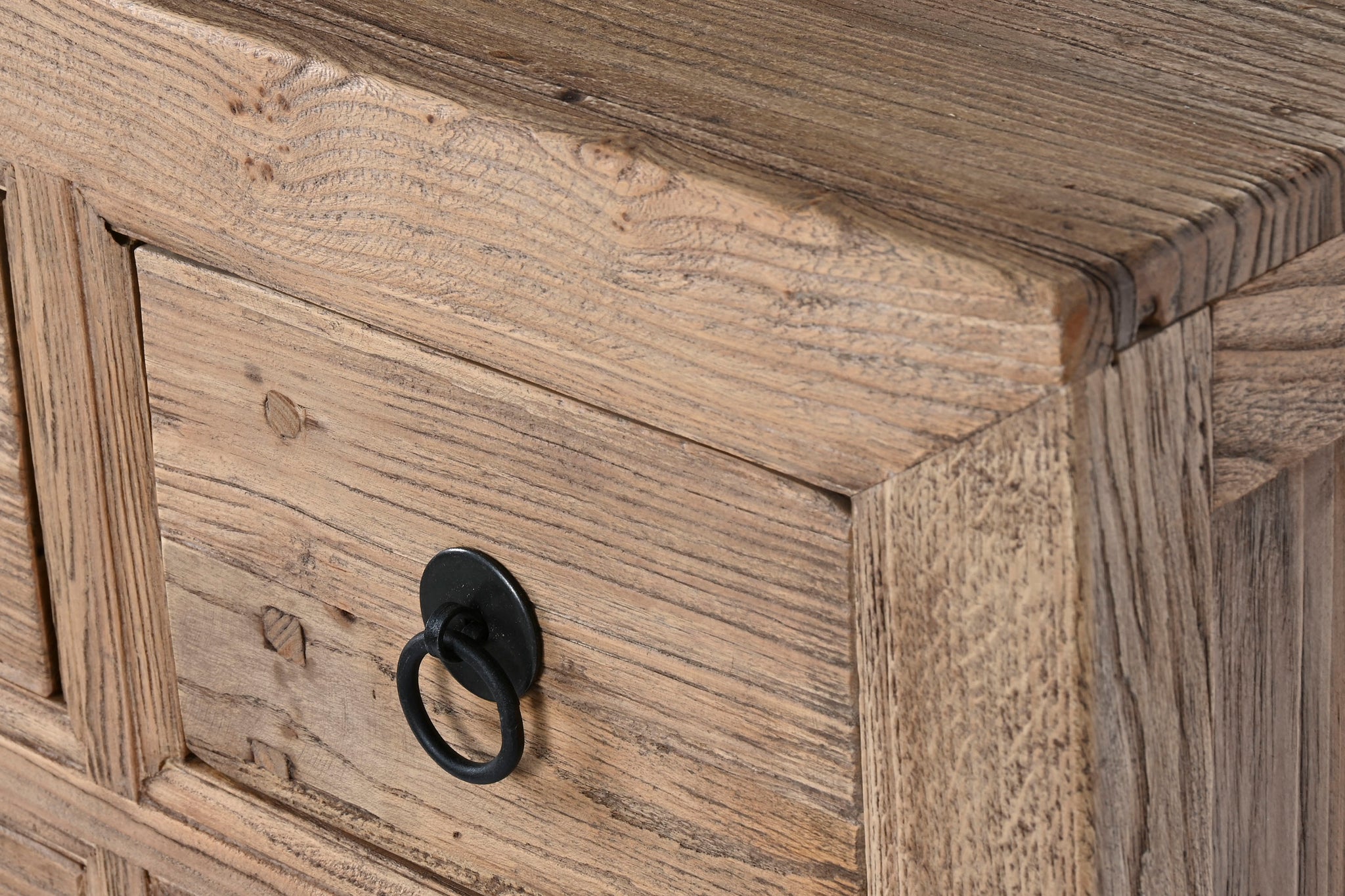 Cajonera Olmo Macizo 97X40X86 Envejecido Natural