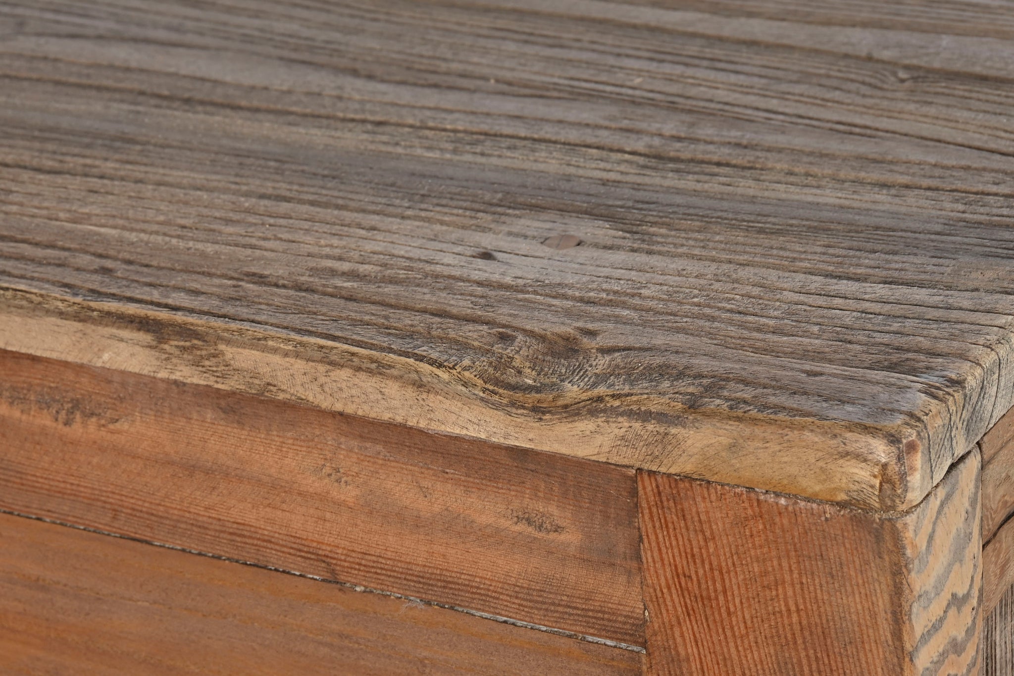 Cajonera Olmo Macizo 97X40X86 Envejecido Natural