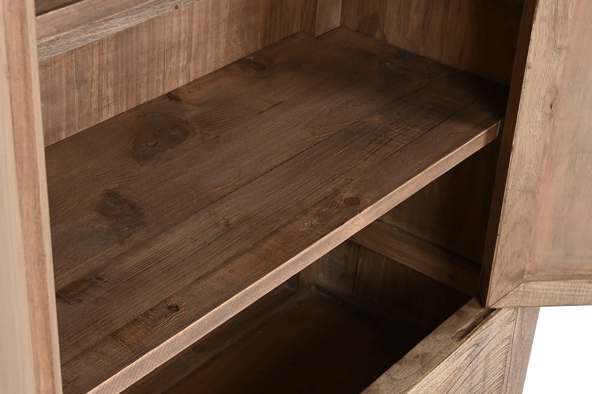Armario Olmo Macizo 102X40X132 Envejecido Natural