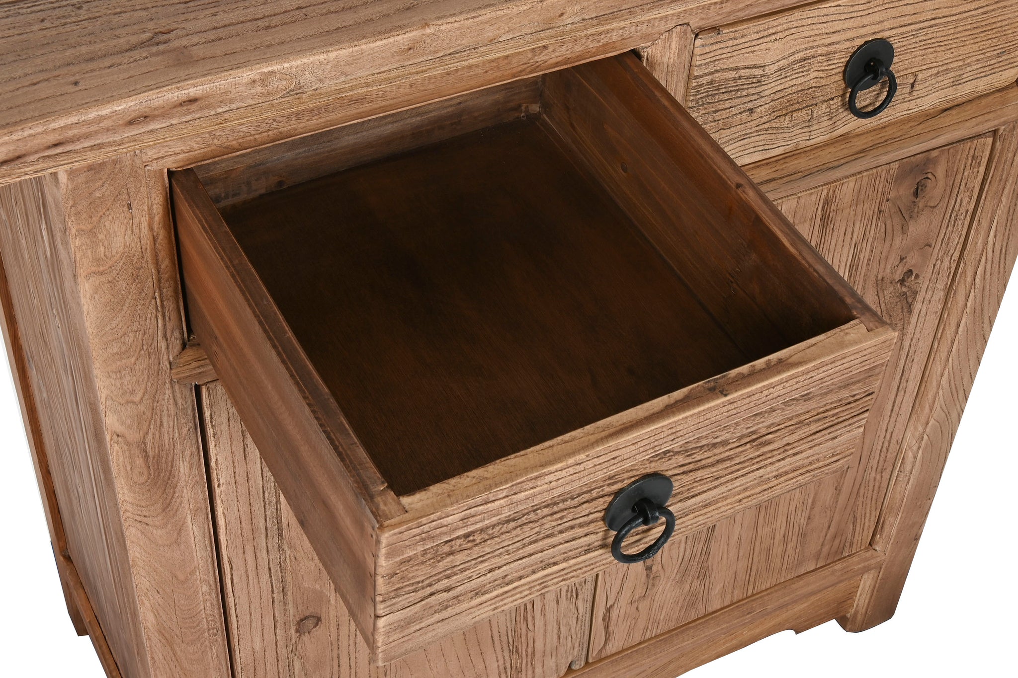 Aparador Olmo Macizo 88X40X87 Envejecido Natural