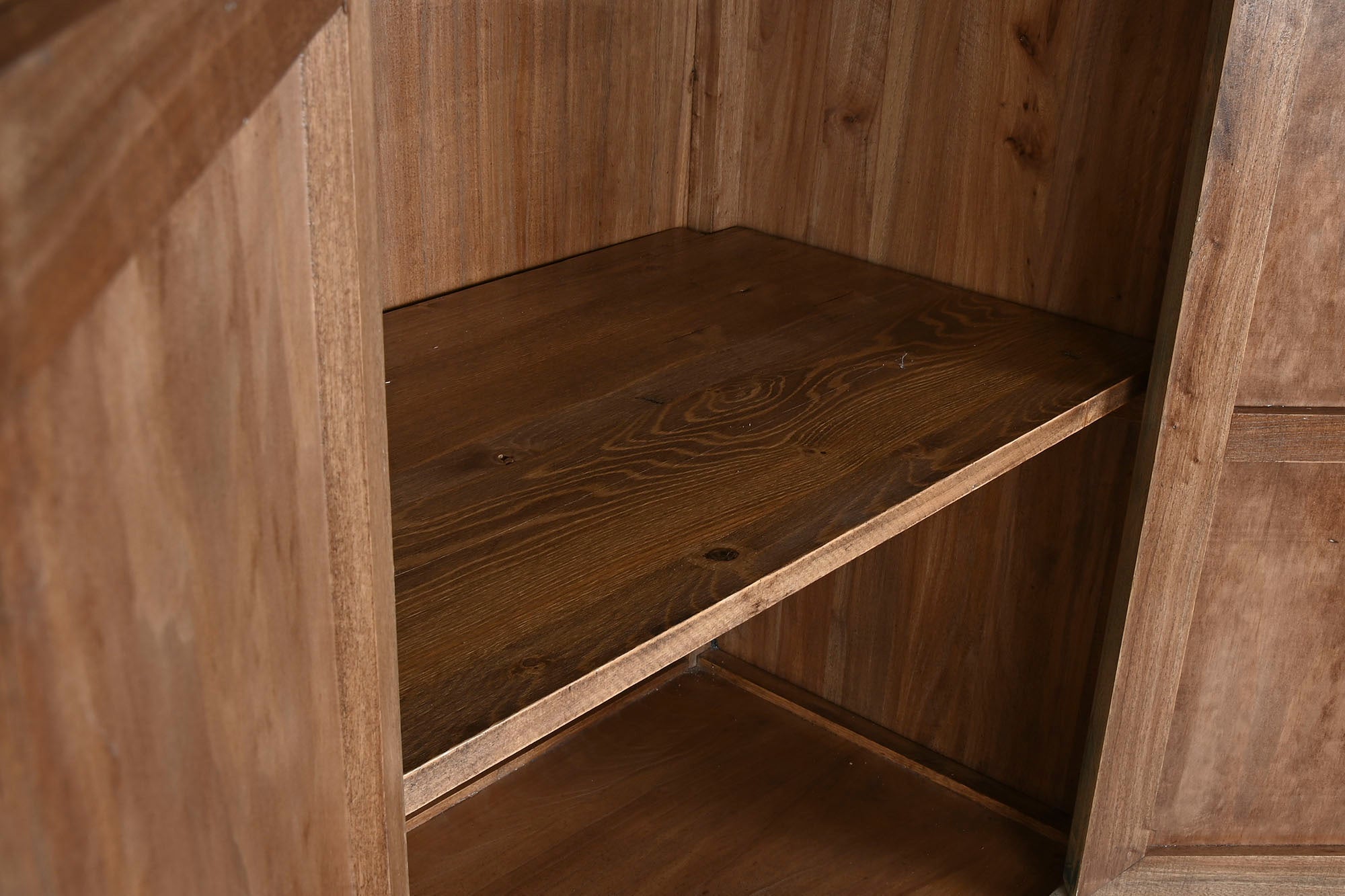 Armario Abeto Metal 88X52X180 Tallado Natural