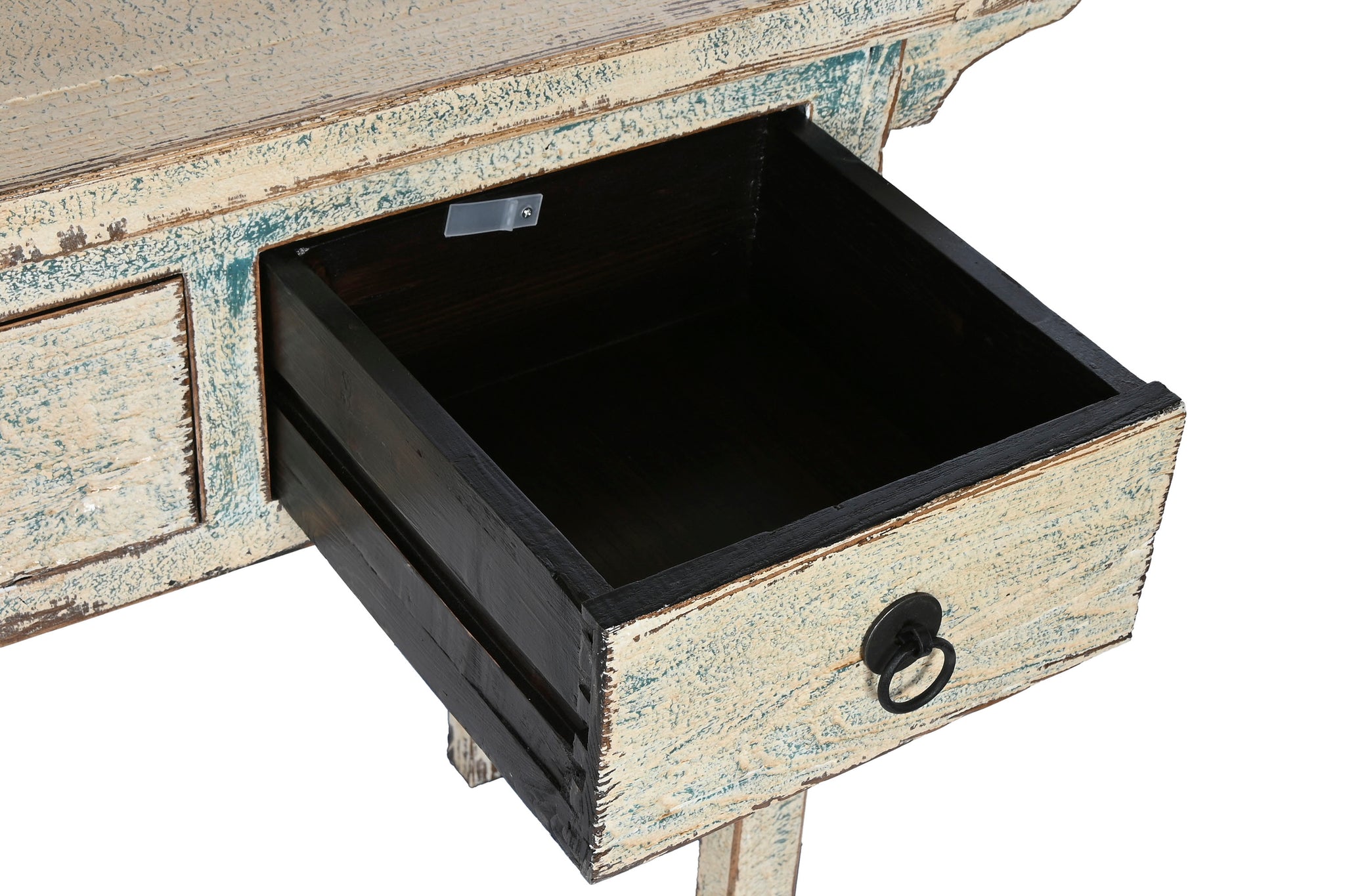 Consola Olmo Macizo 178X38X85 4 Caj Lacado Bicolor