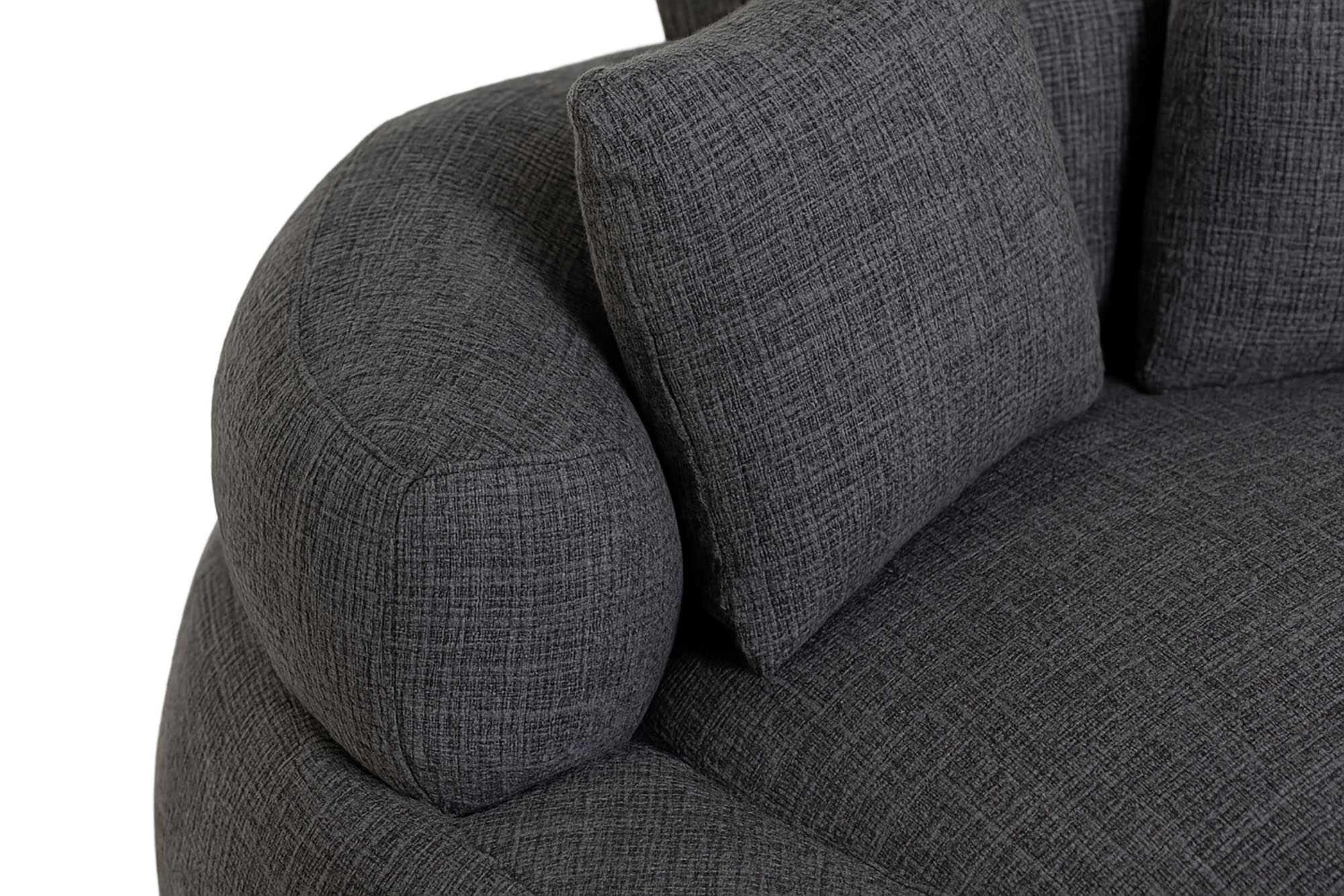 Sillon Poliester 94X94X50 Gris Oscuro