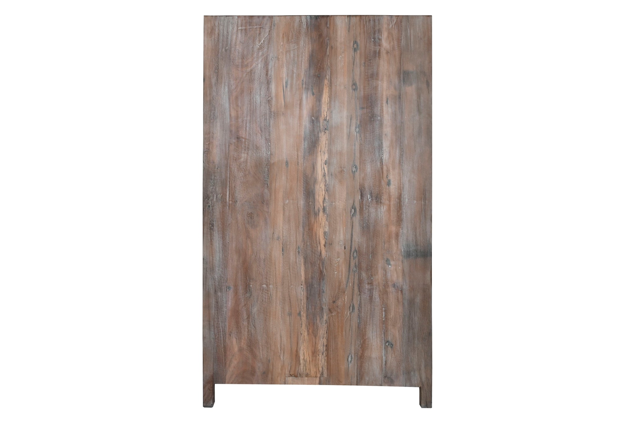 Vitrina Madera Reciclada 100X40X180 Decape Blanco