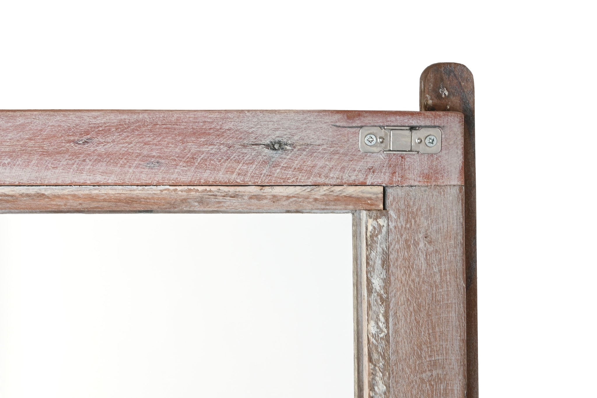 Vitrina Madera Reciclada 100X40X180 Decape Blanco