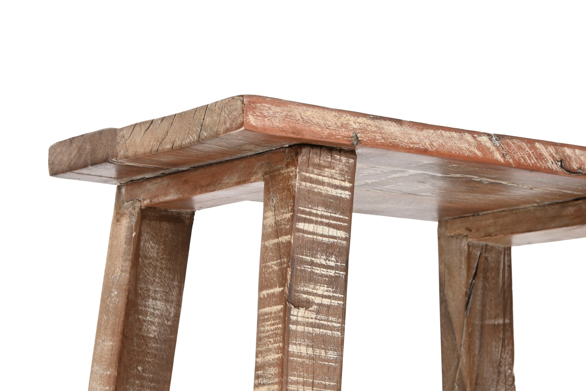 Mesita Auxiliar Madera Reciclada 45X25X51 Decape