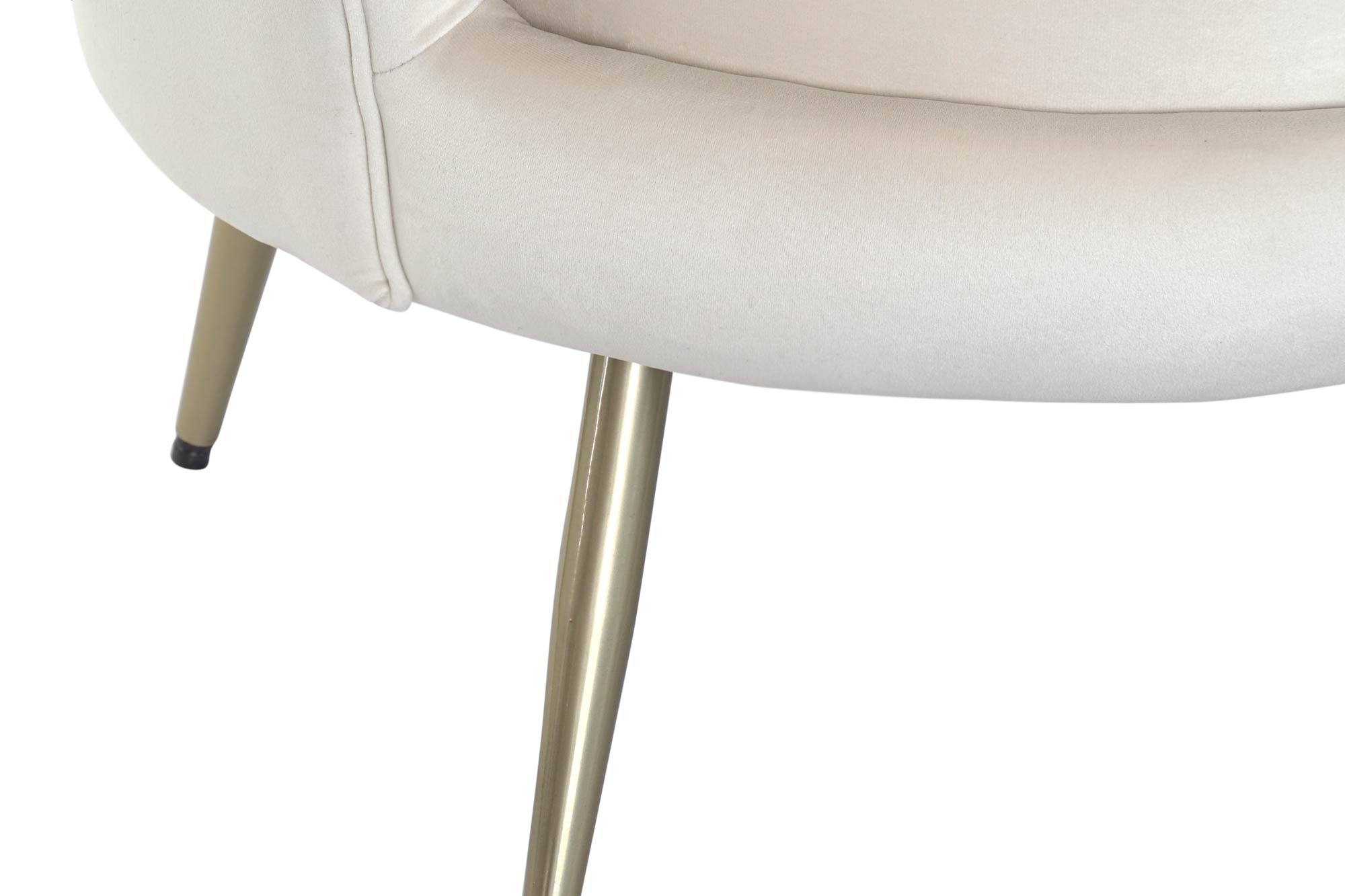 Sofa Poliester Metal 130X77X83 Crema