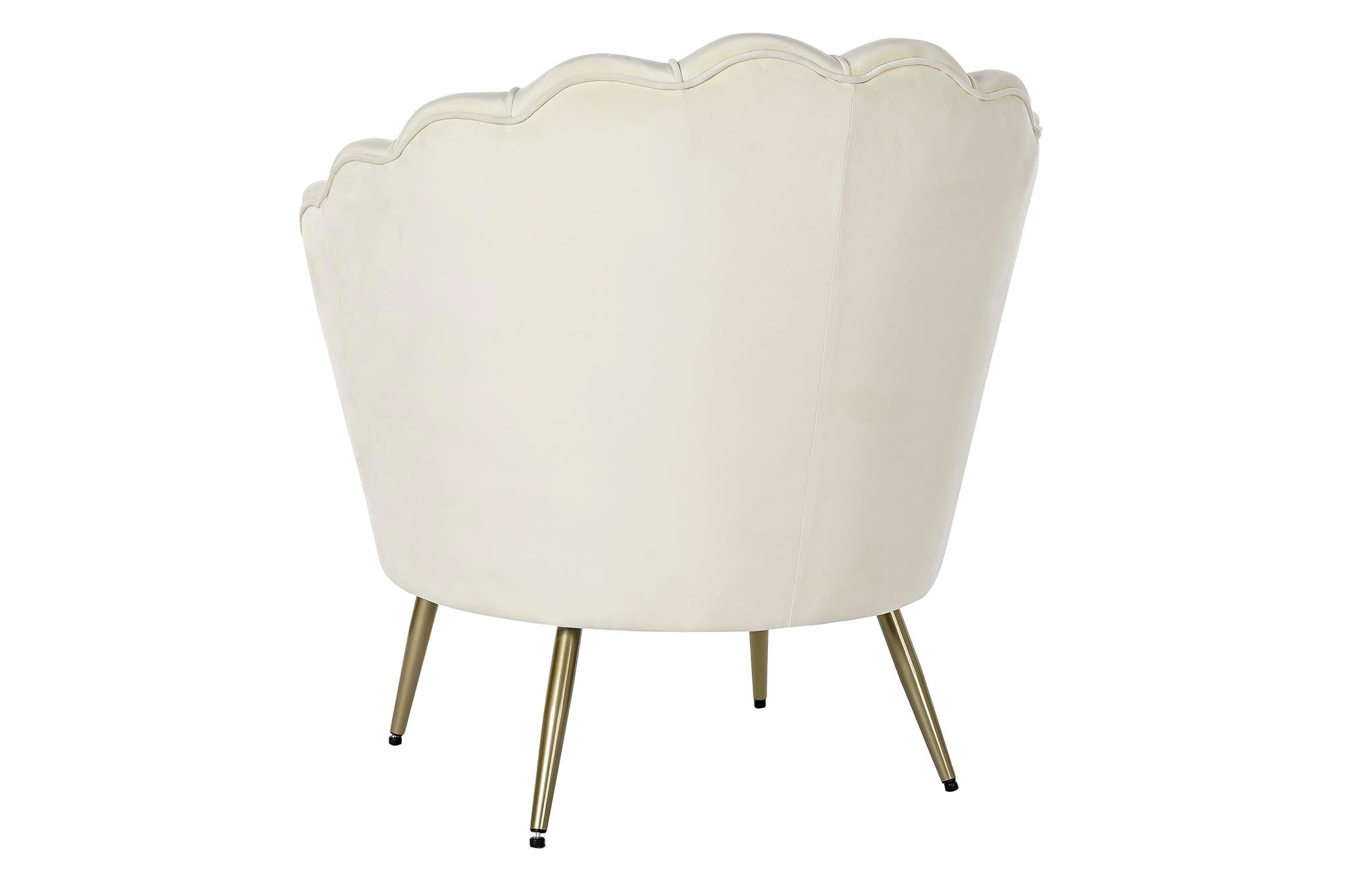 Sillon Poliester Metal 80X75X86 Crema