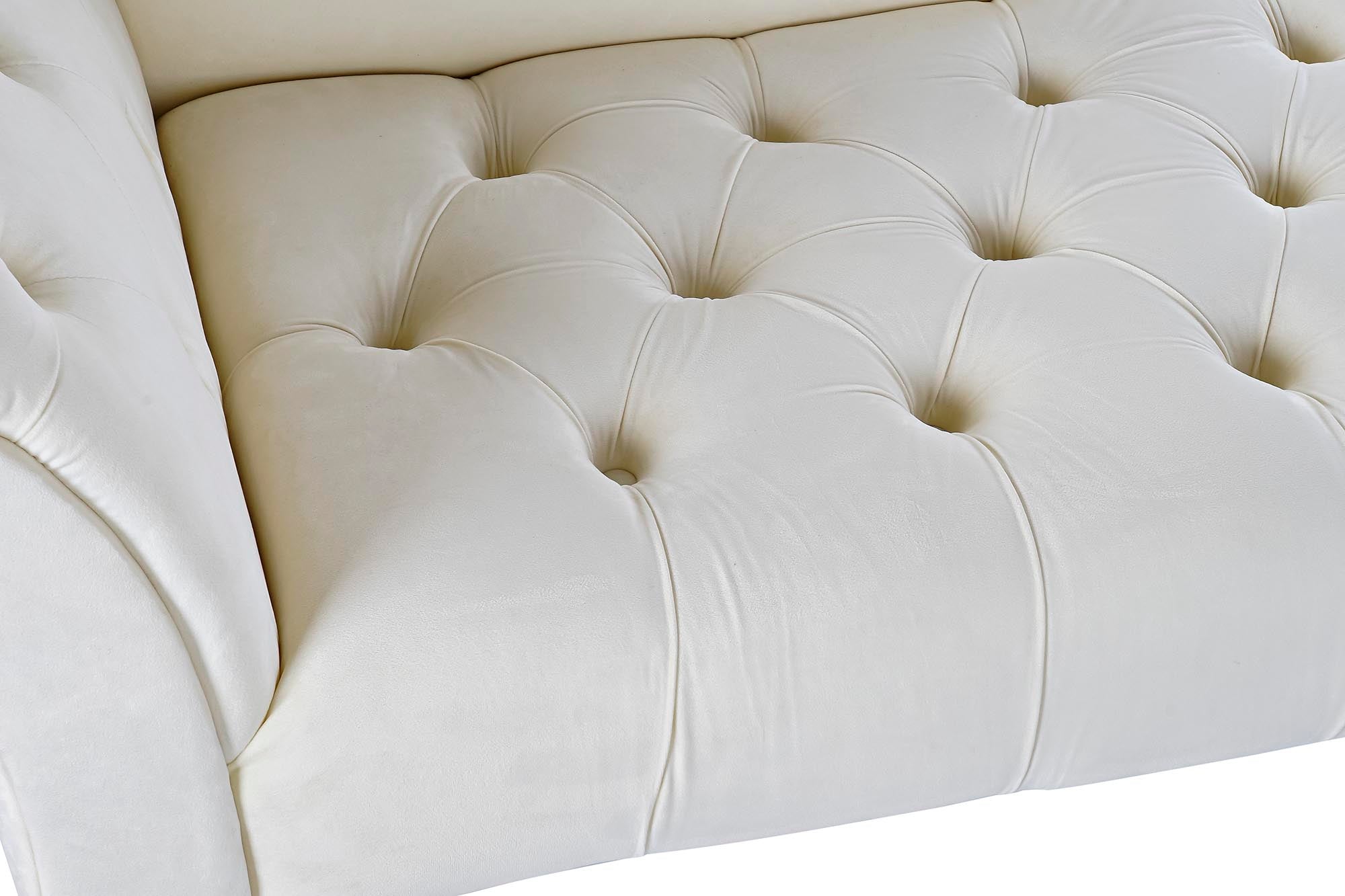 Chaiselongue Poliester Rubberwood 119X55X77 Crema