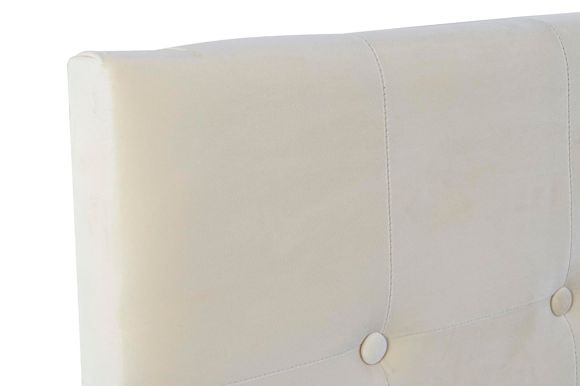 Cabecero Cama Poliester Mdf 159X8X119 12,40 Crema