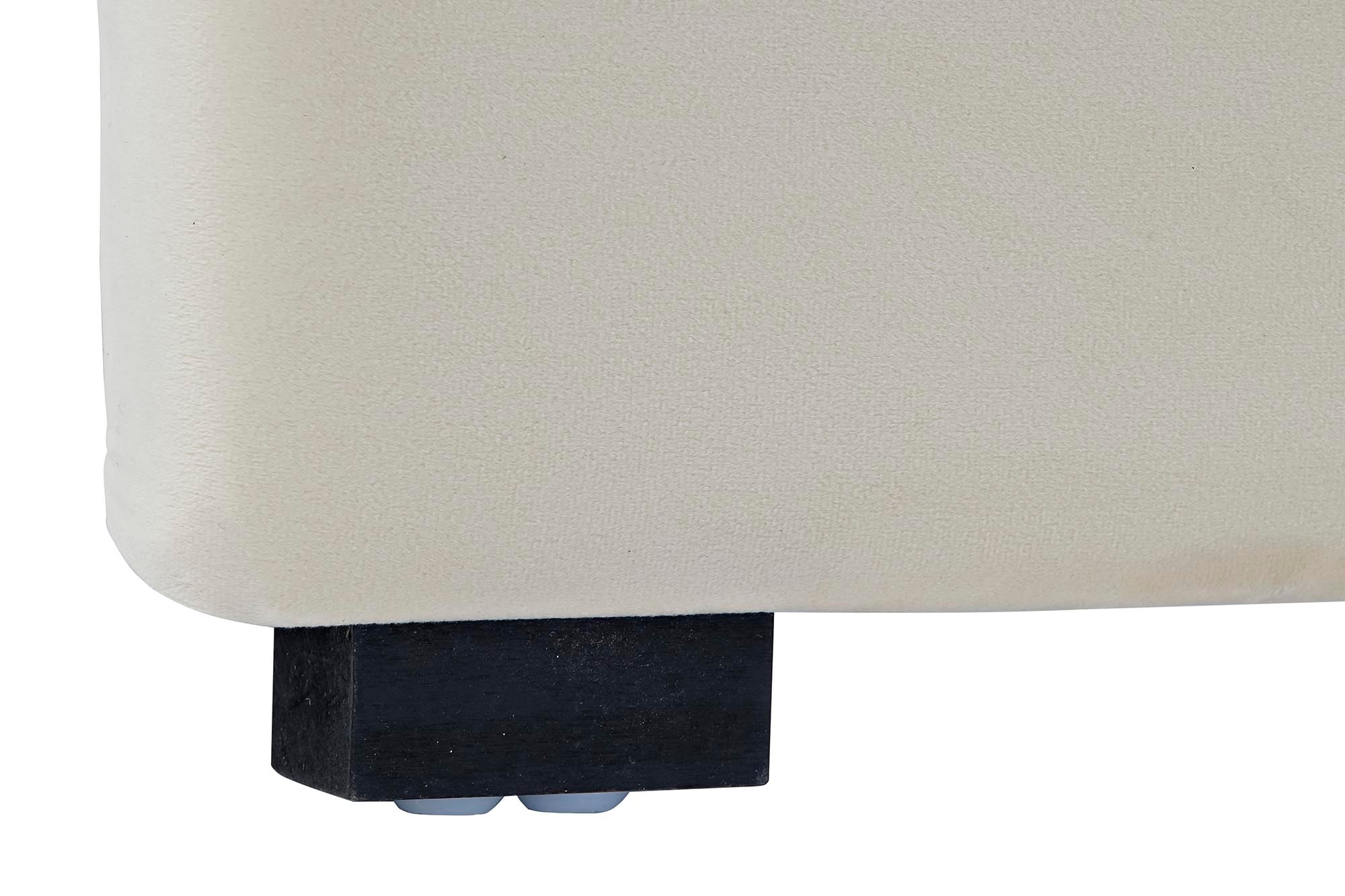 Cabecero Cama Poliester Mdf 159X8X119 12,40 Crema