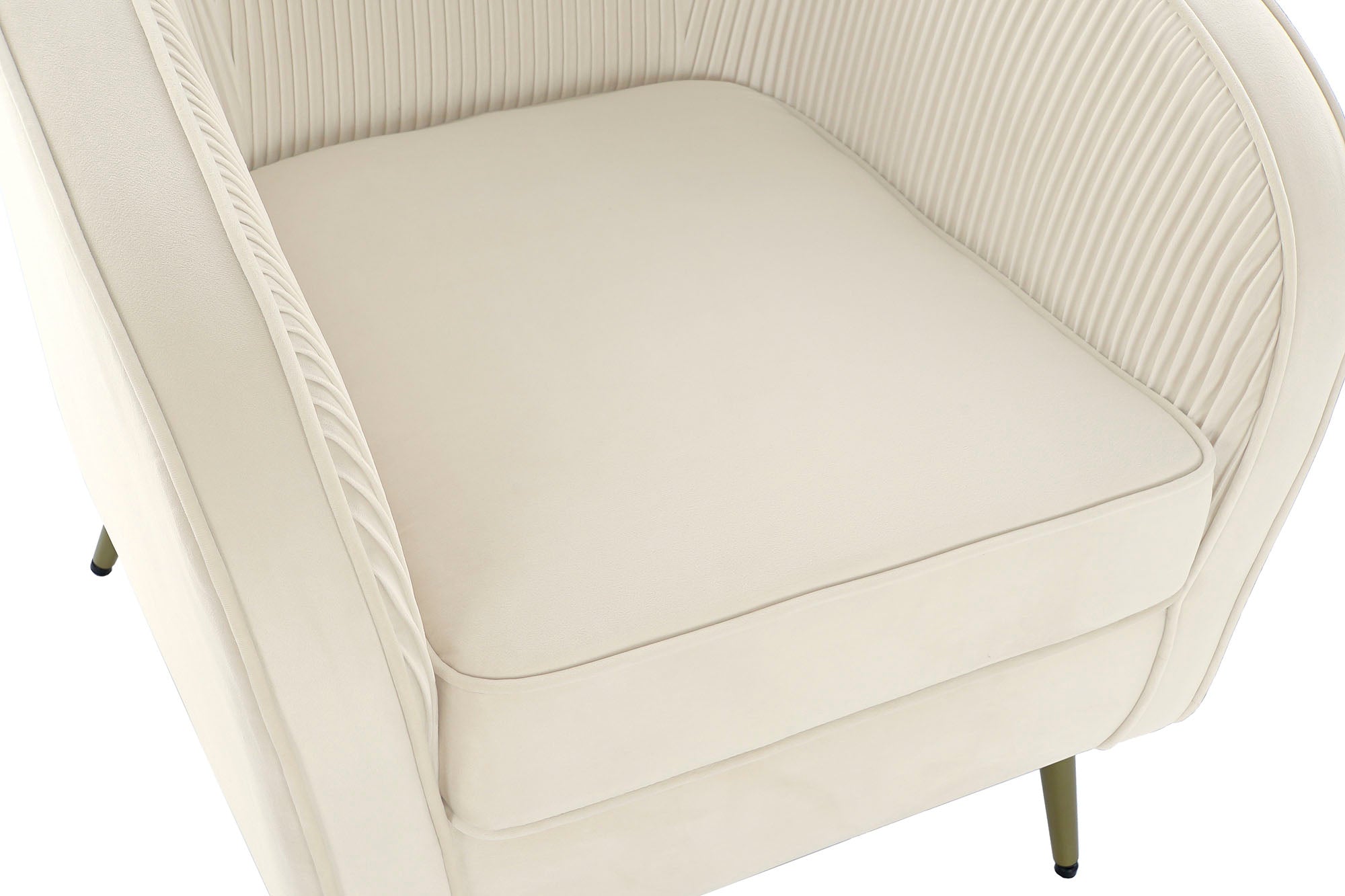 Sillon Poliester Metal 70X68X73 Crema